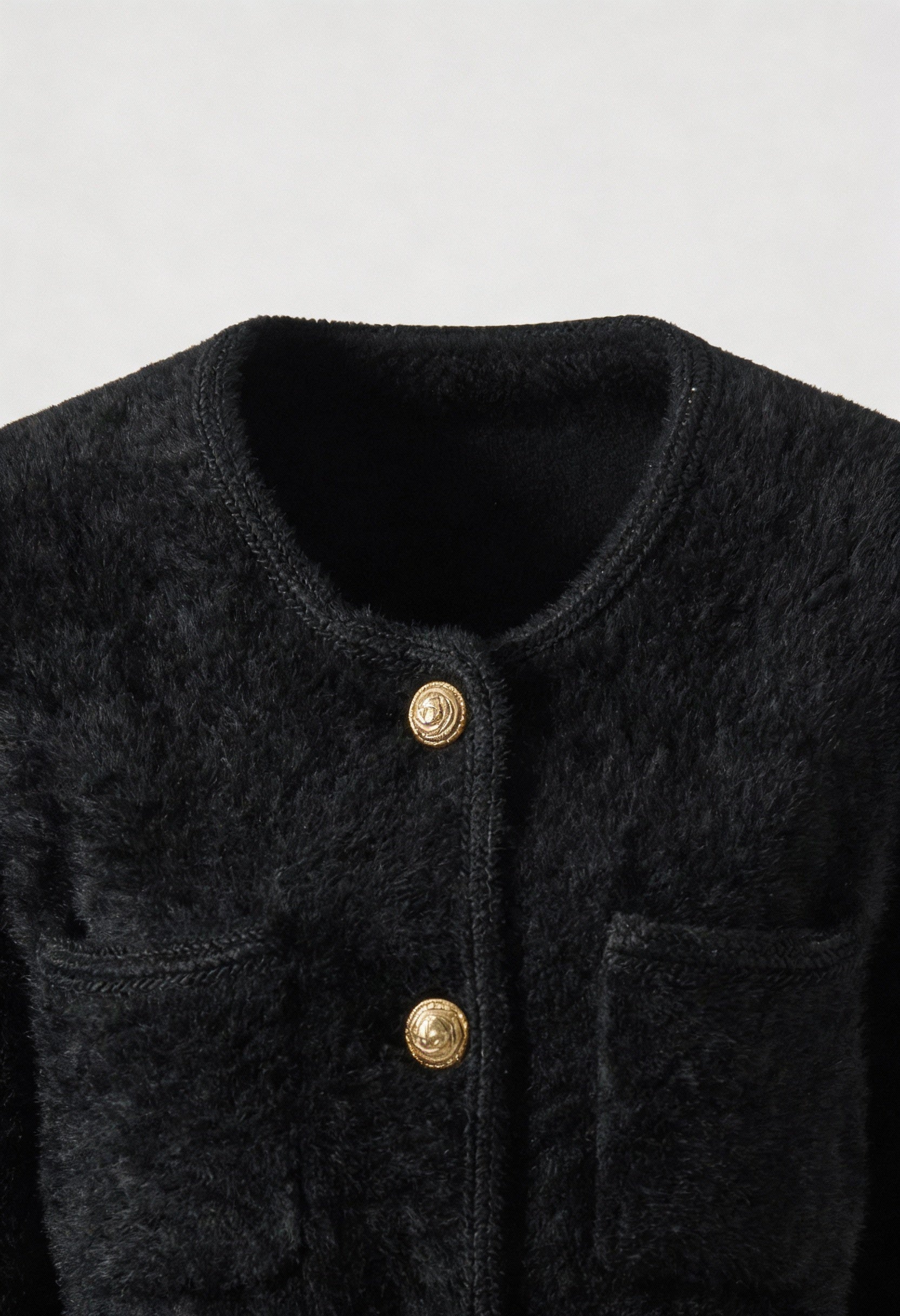 Dames Zacht Ronde Hals Zwart Vestje