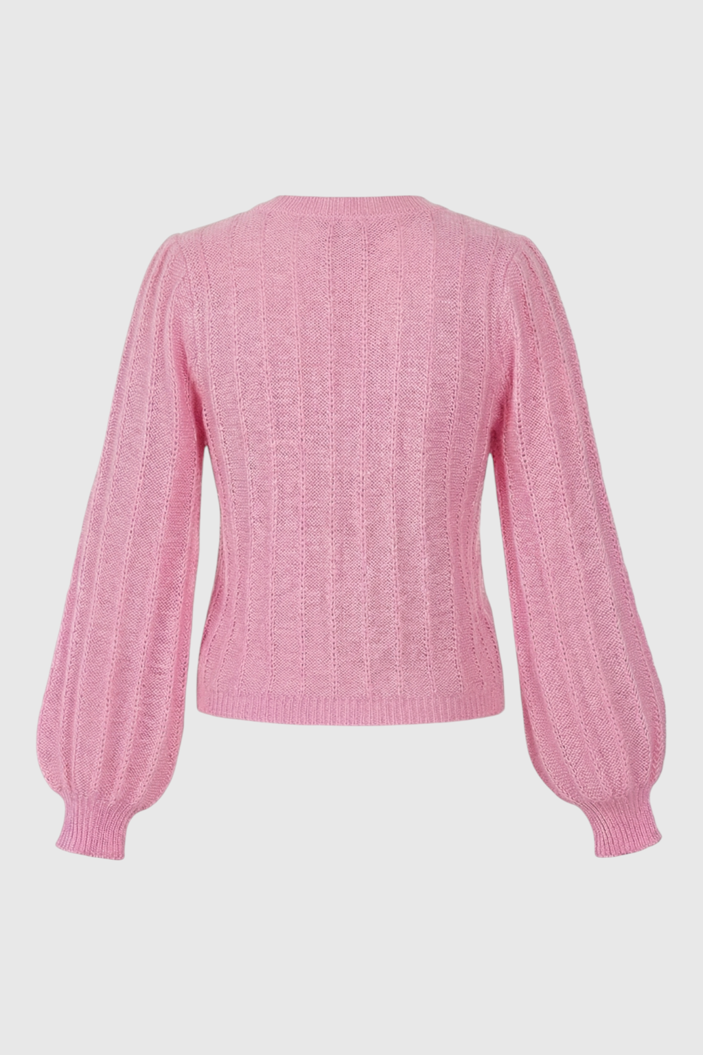 Dames Zachte Roze Gebreide Vestje