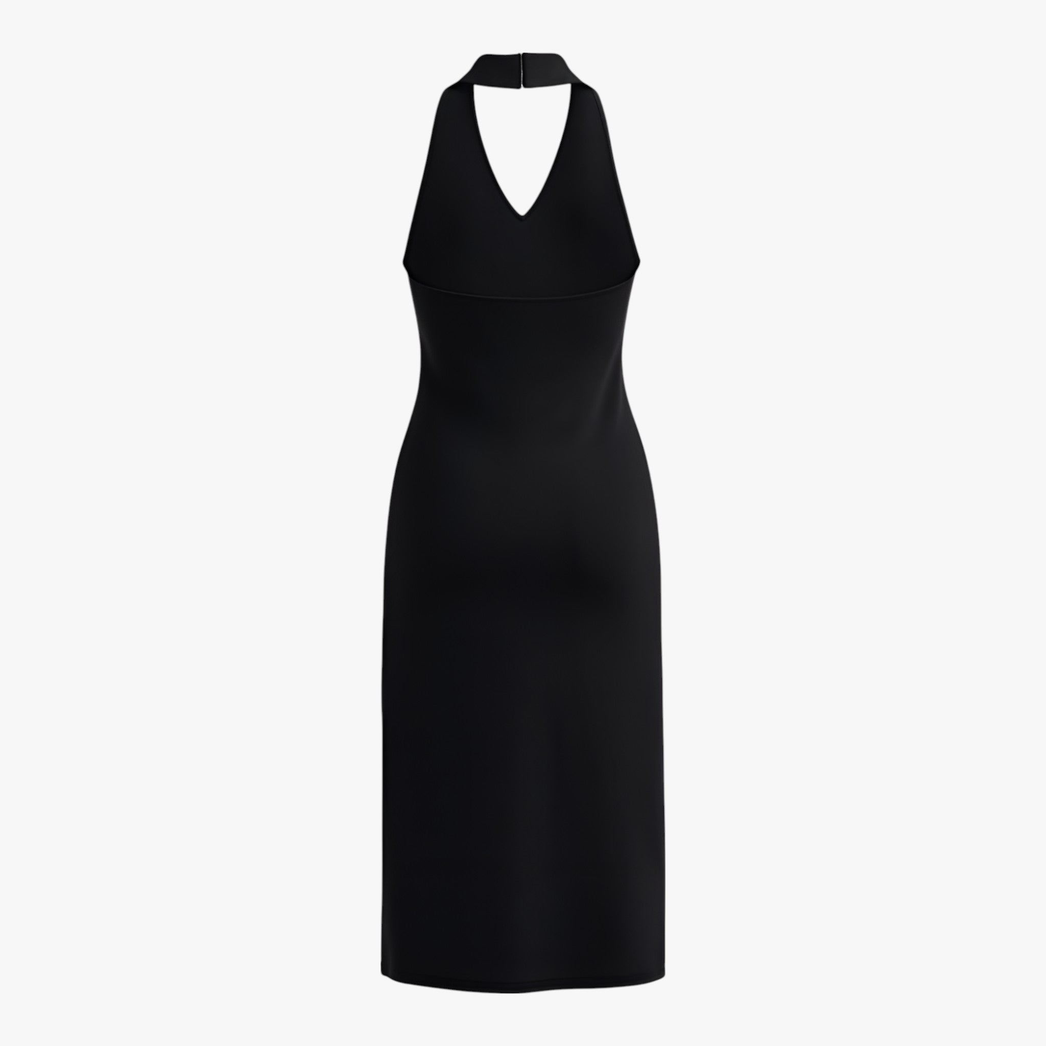 Jurken : Grace Dames Zomerjurk Midi Backless Ontwerp - Zwart | Zomerjurk Dames Zwart in van Vanda Liamo