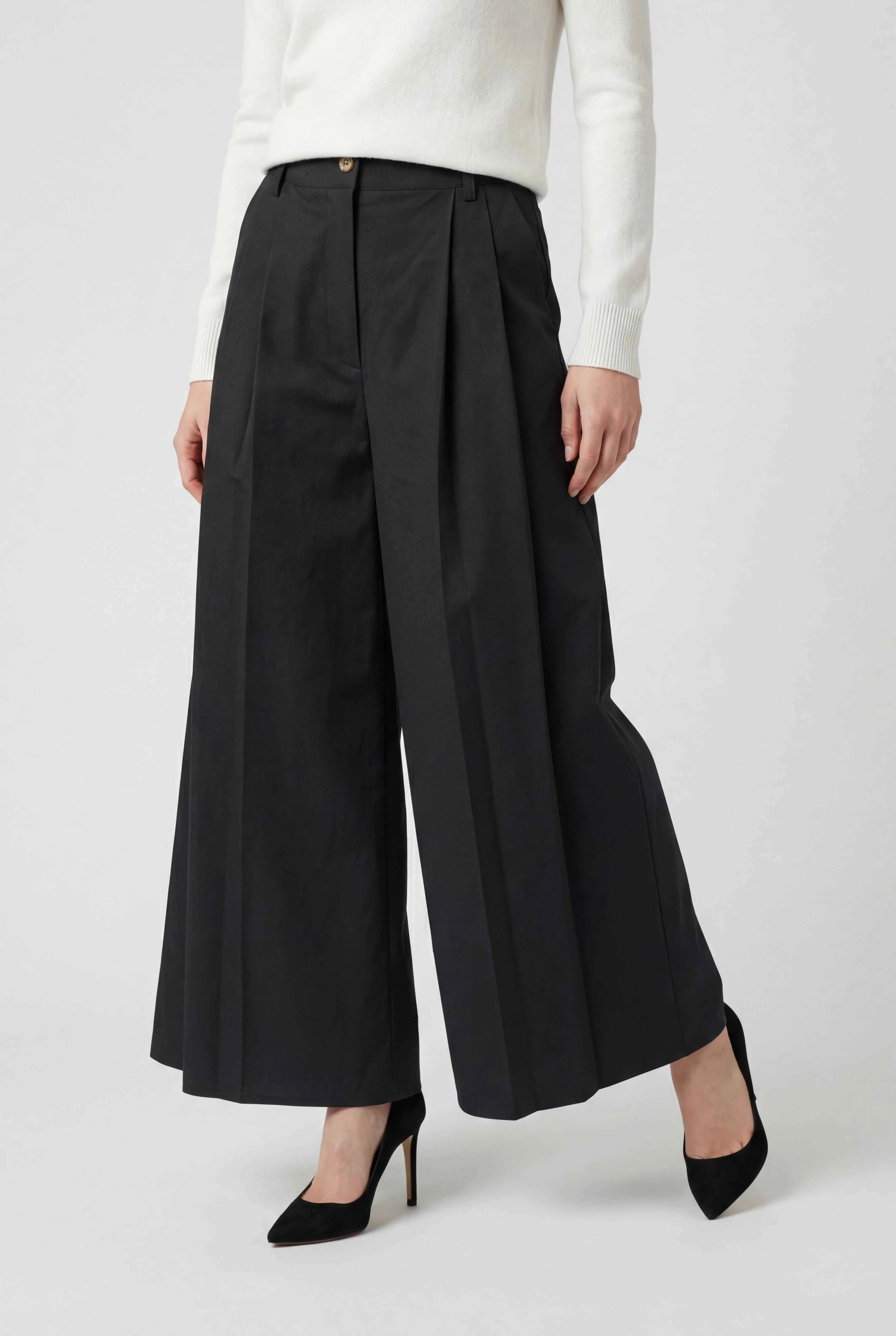 Dames Groen Palazzo Broek