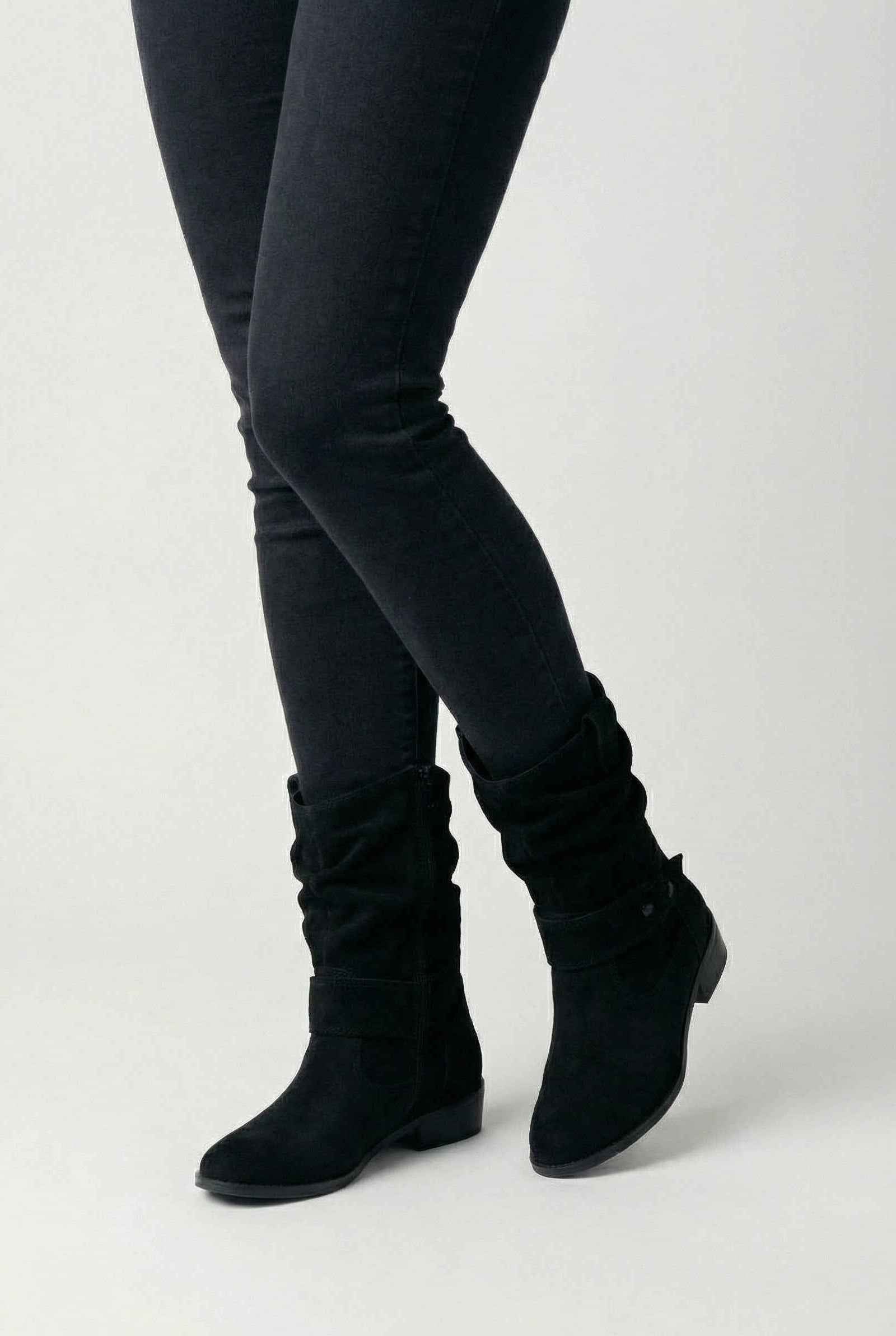 Dames Geelbruin Retro Suede Enkellaarsjes