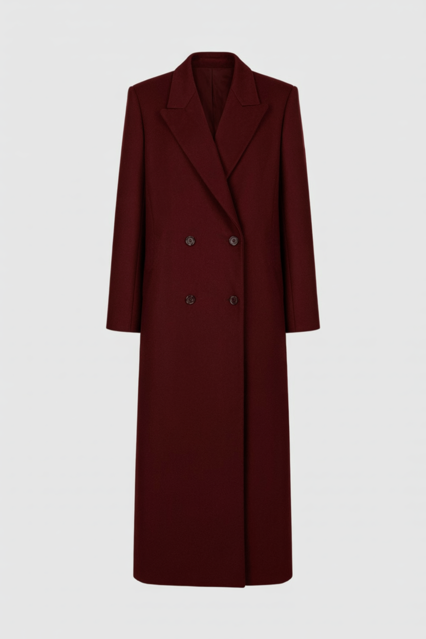 Dames Slim-Fit Bourgondië Jas