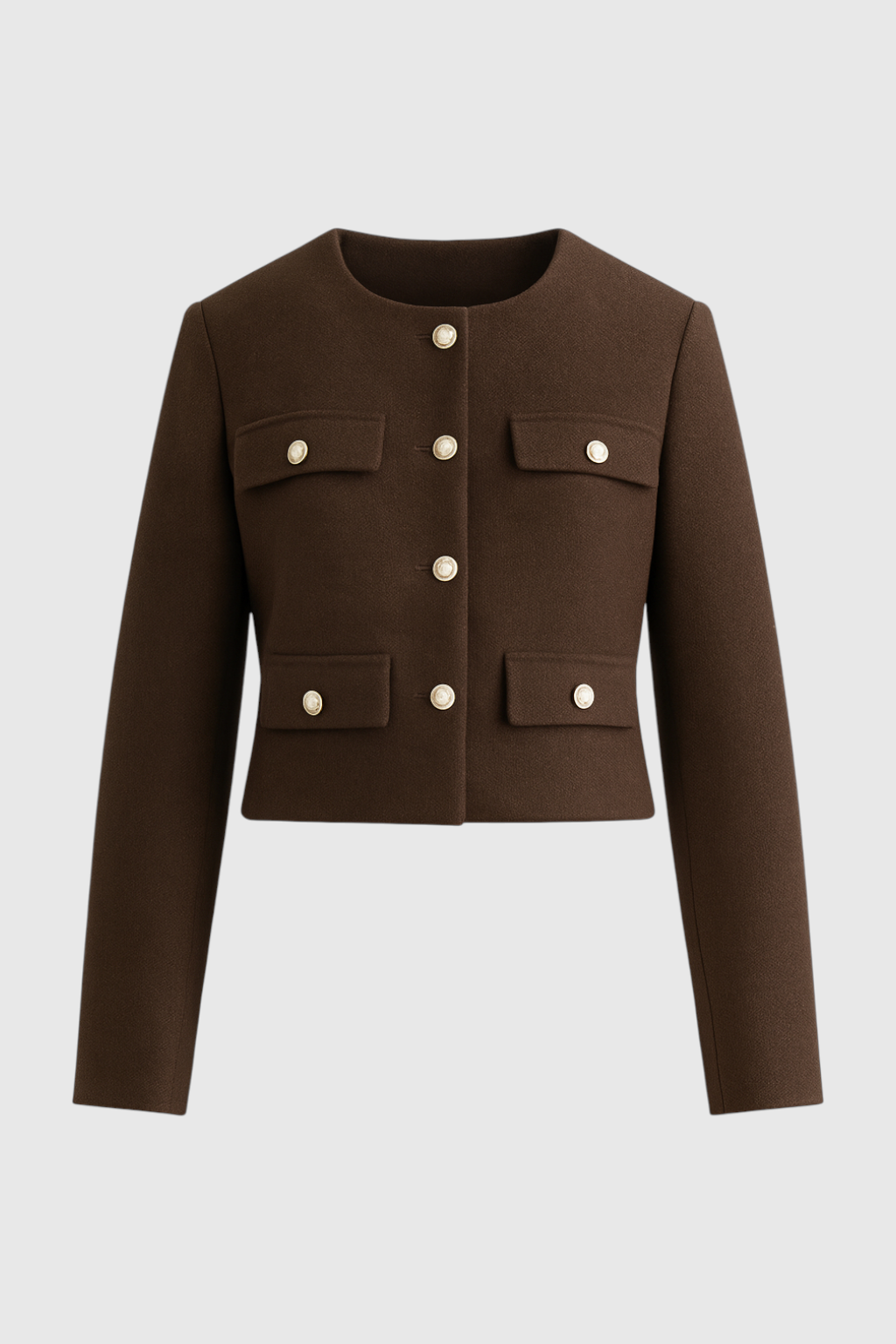 Donkerbruin Wintershortjack voor Dames