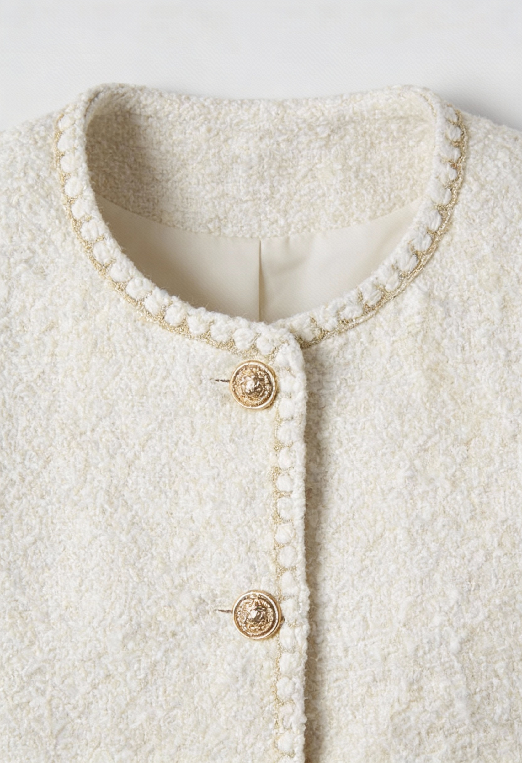 Elegante Dames Vintage Tweed Vestje