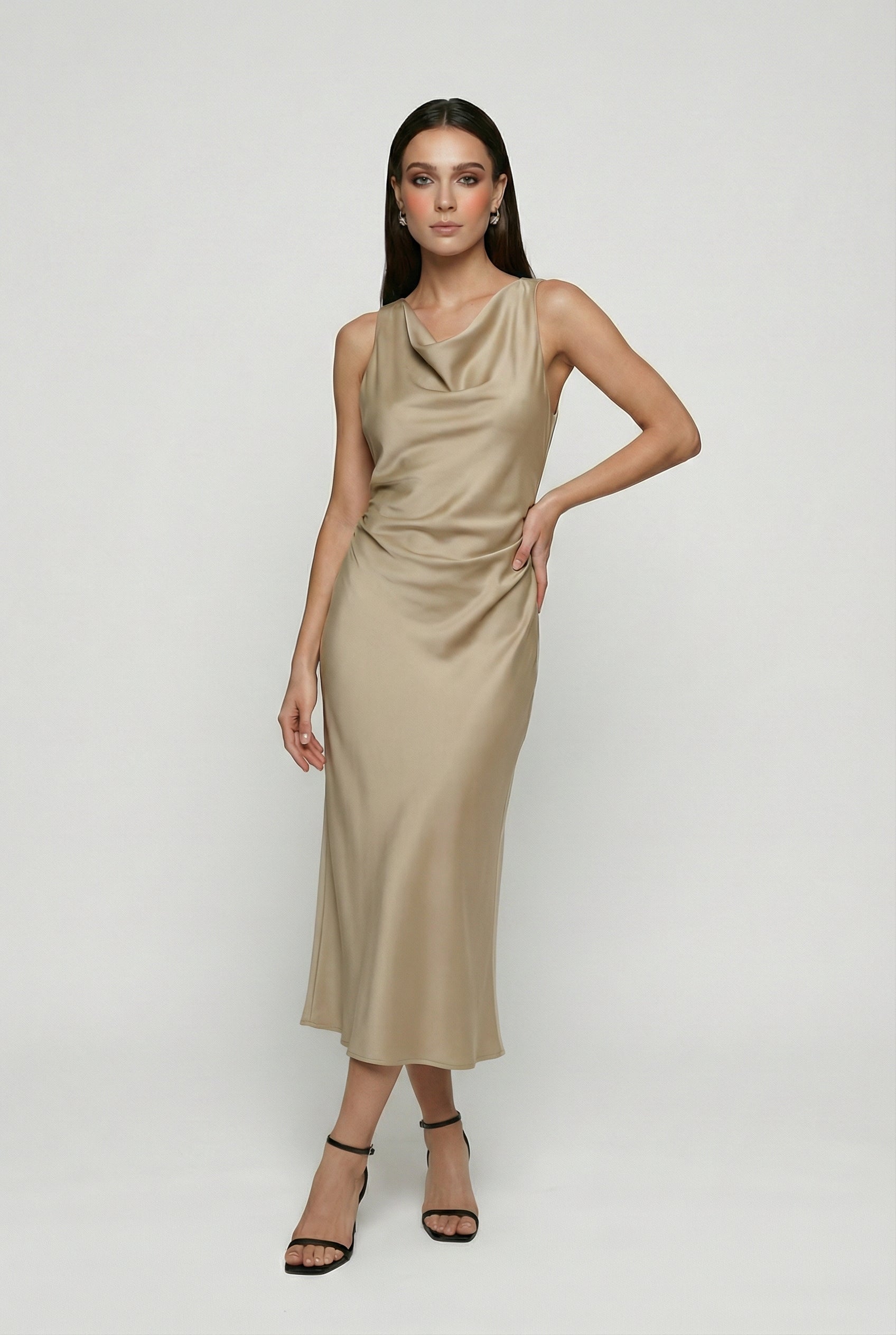 Summer Dress Women's Khaki