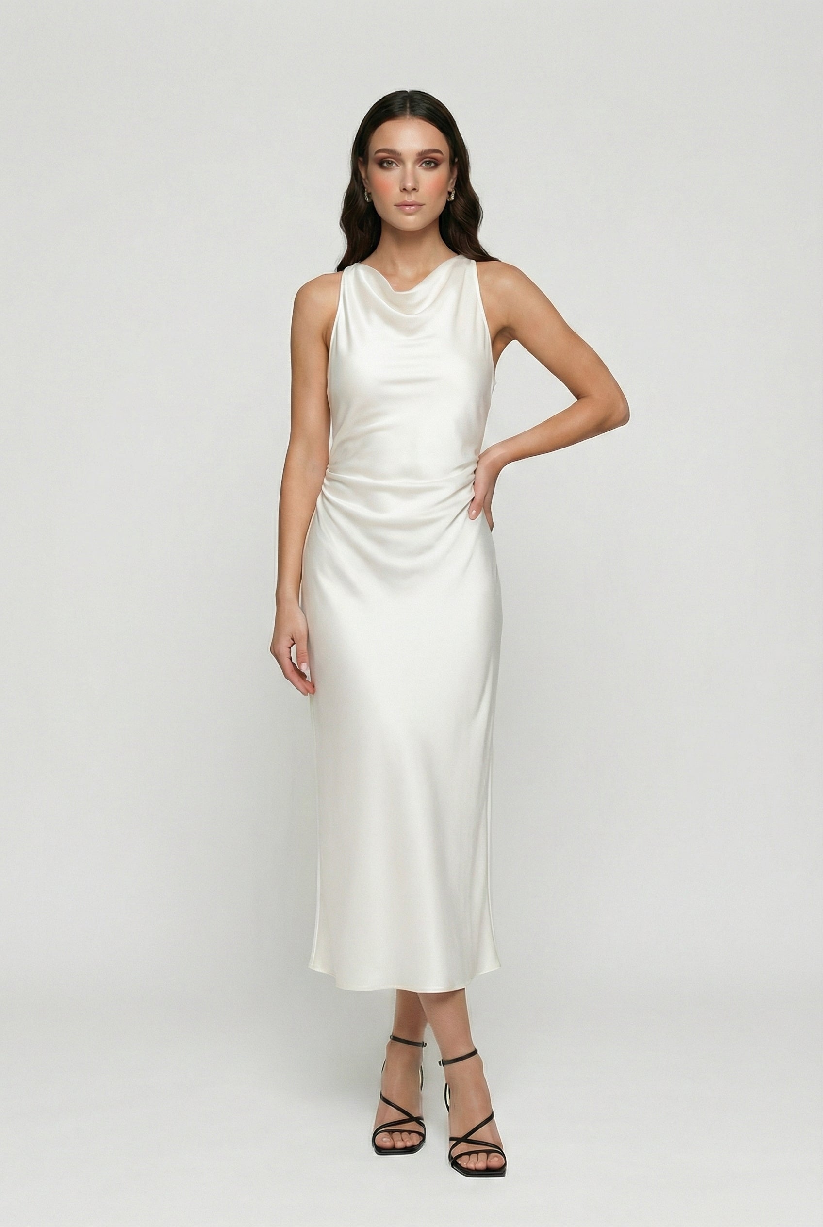 Women's Summer Dress - Beige Style for the Summer