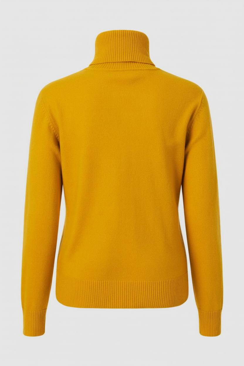 Geel Fleece Gevoerde Thermische Coltrui