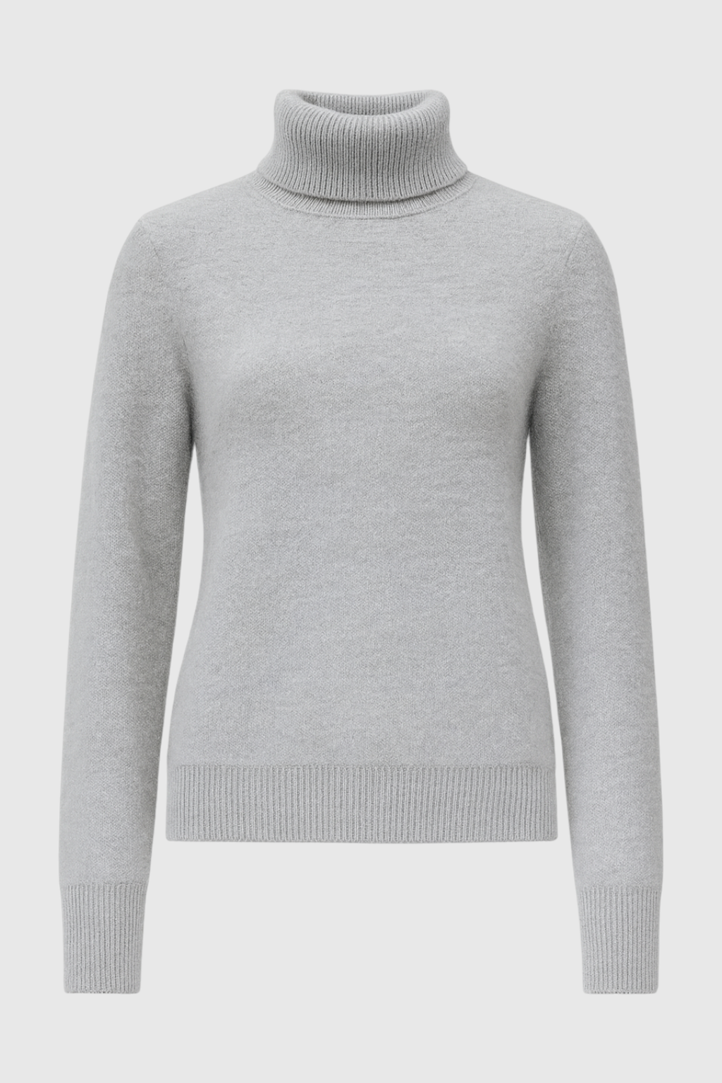 Grijs Fleece Gevoerde Thermische Coltrui