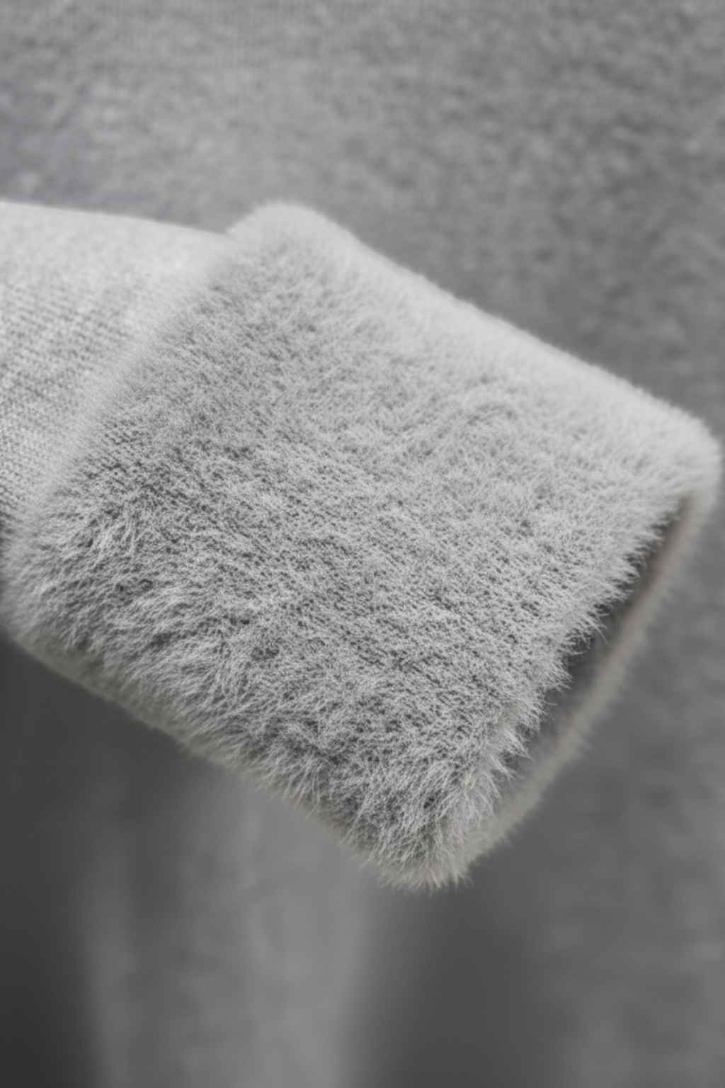 Grijs Fleece Gevoerde Thermische Coltrui