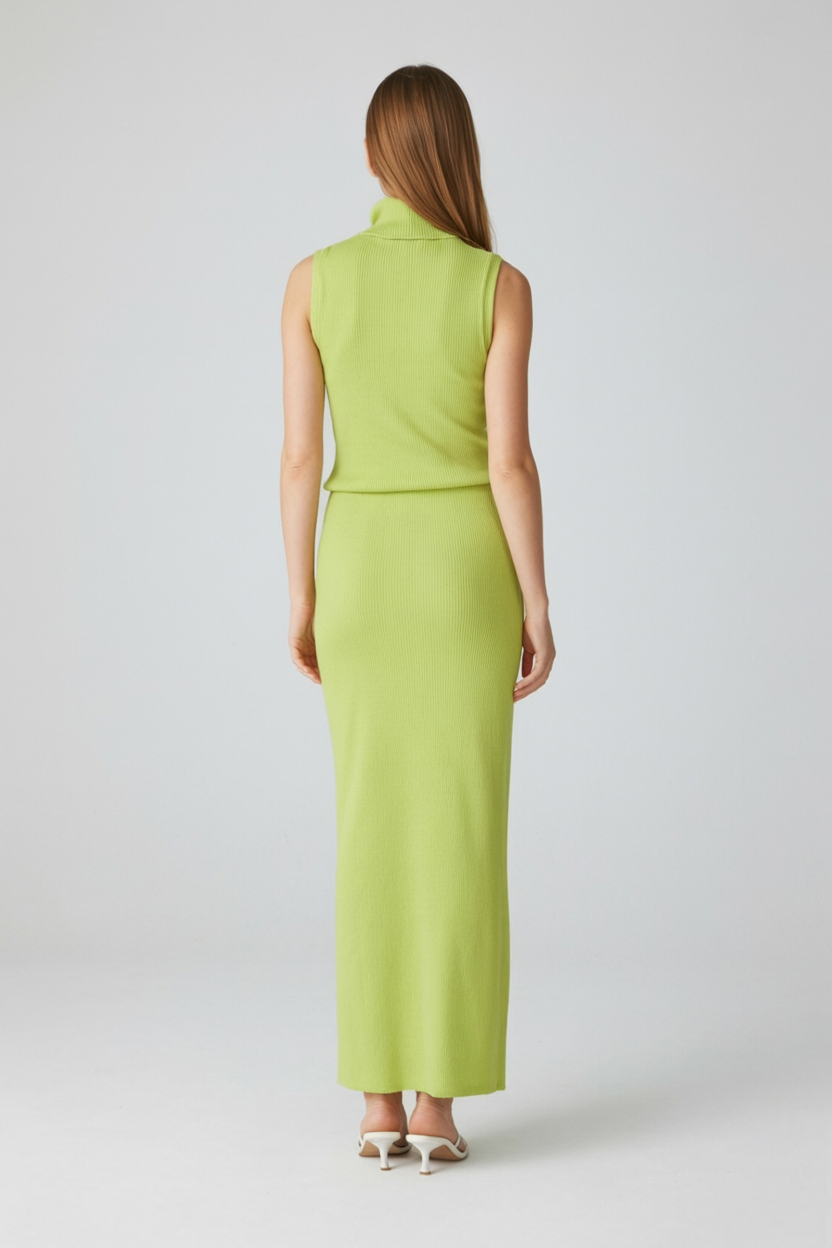Groen Gebreide Set voor Dames