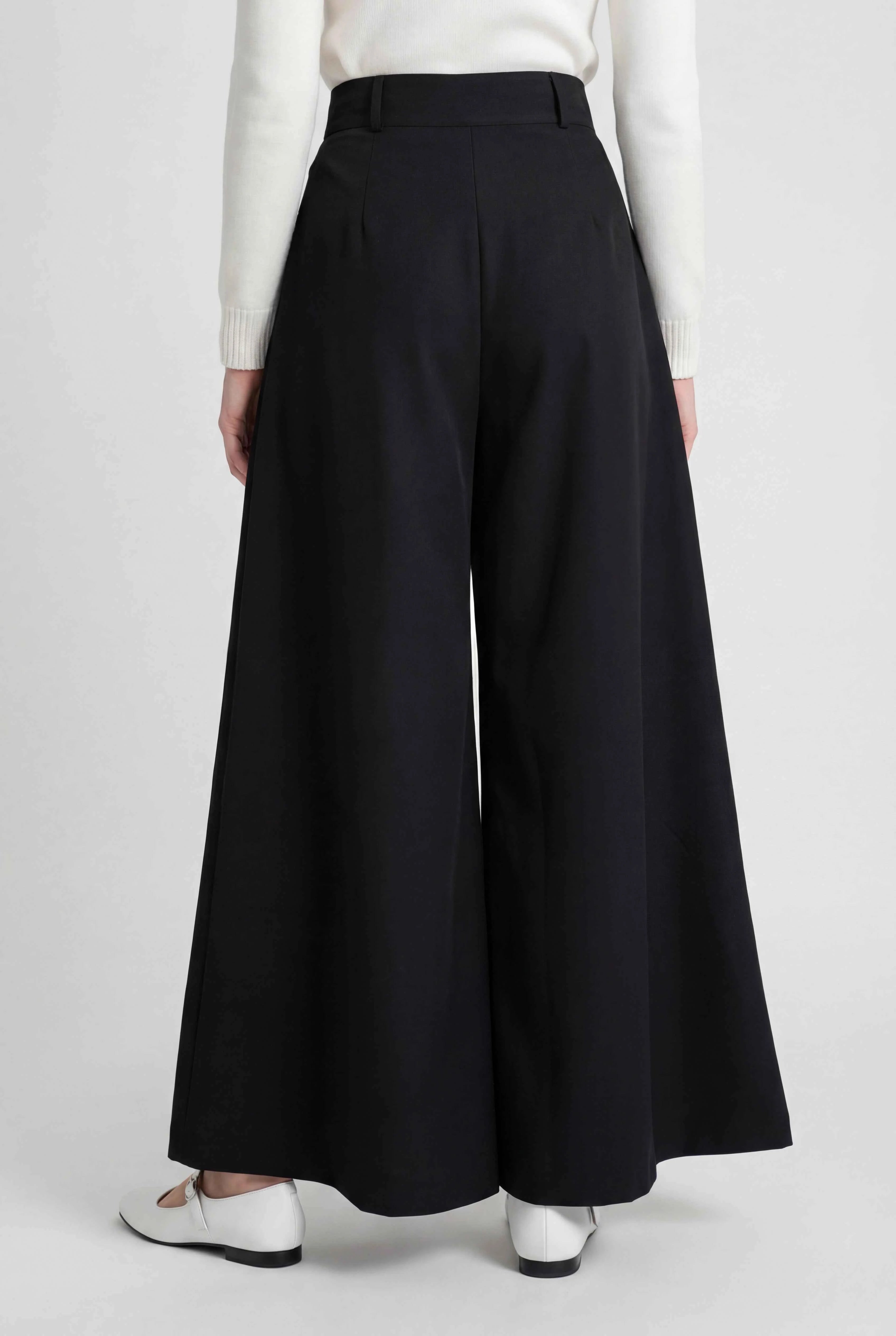 Pants : Women's High-Waisted Wide-Leg Black Dress Pants - Comfortable & Stylish in van Vanda Liamo