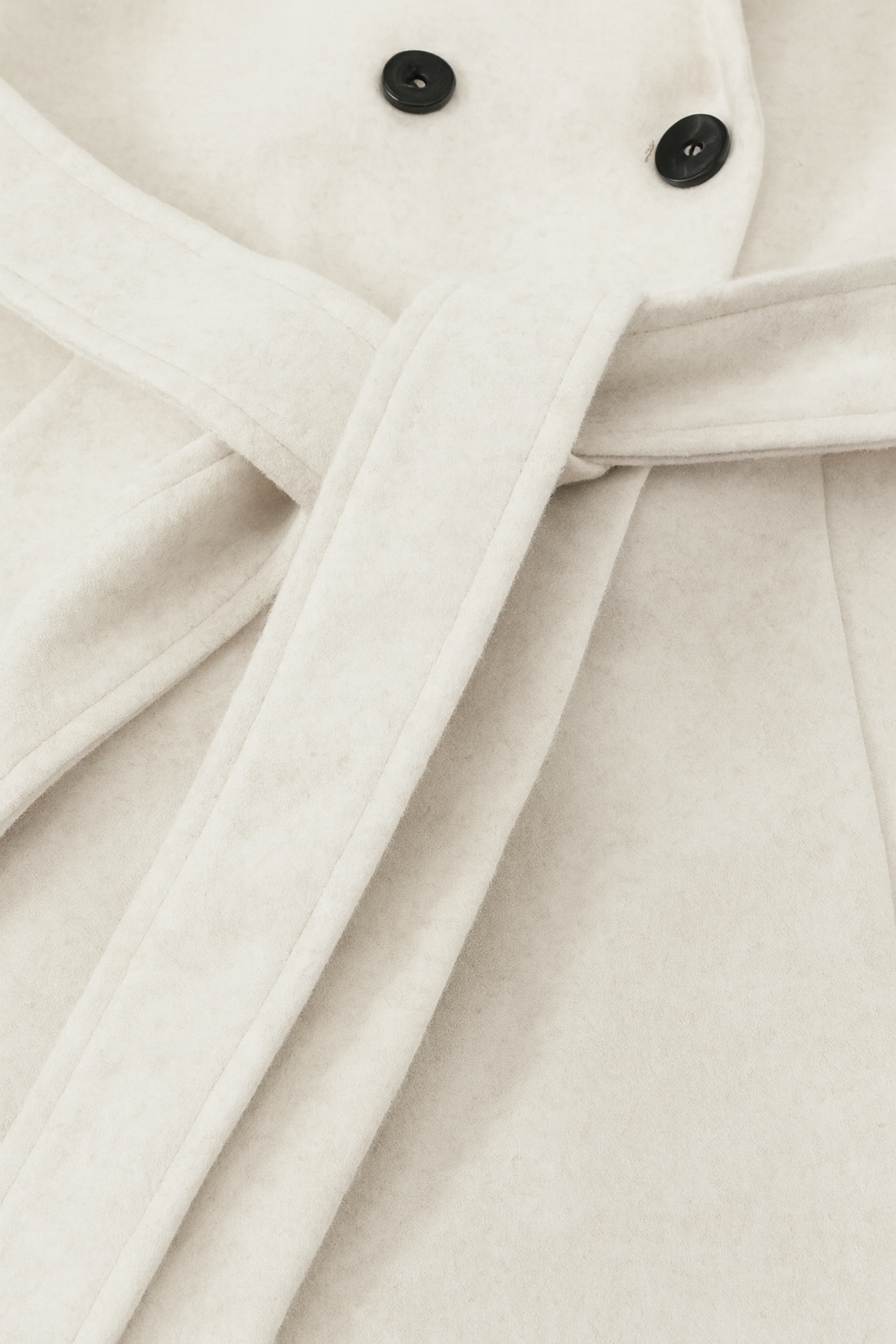 Lange Beige Jas met Capuchon