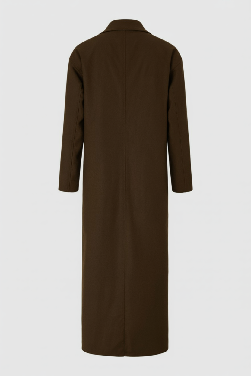 Lange Bruin Dames Jas Winter