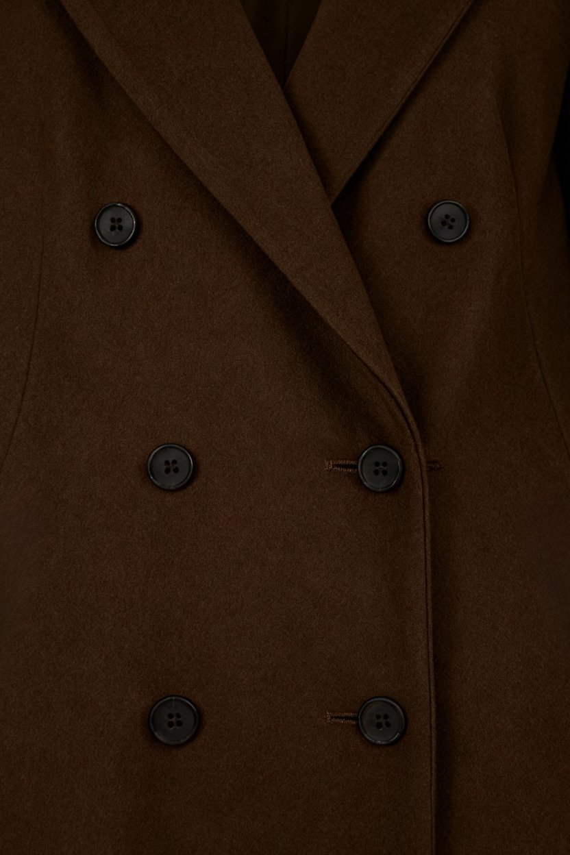 Lange Bruin Dames Jas Winter