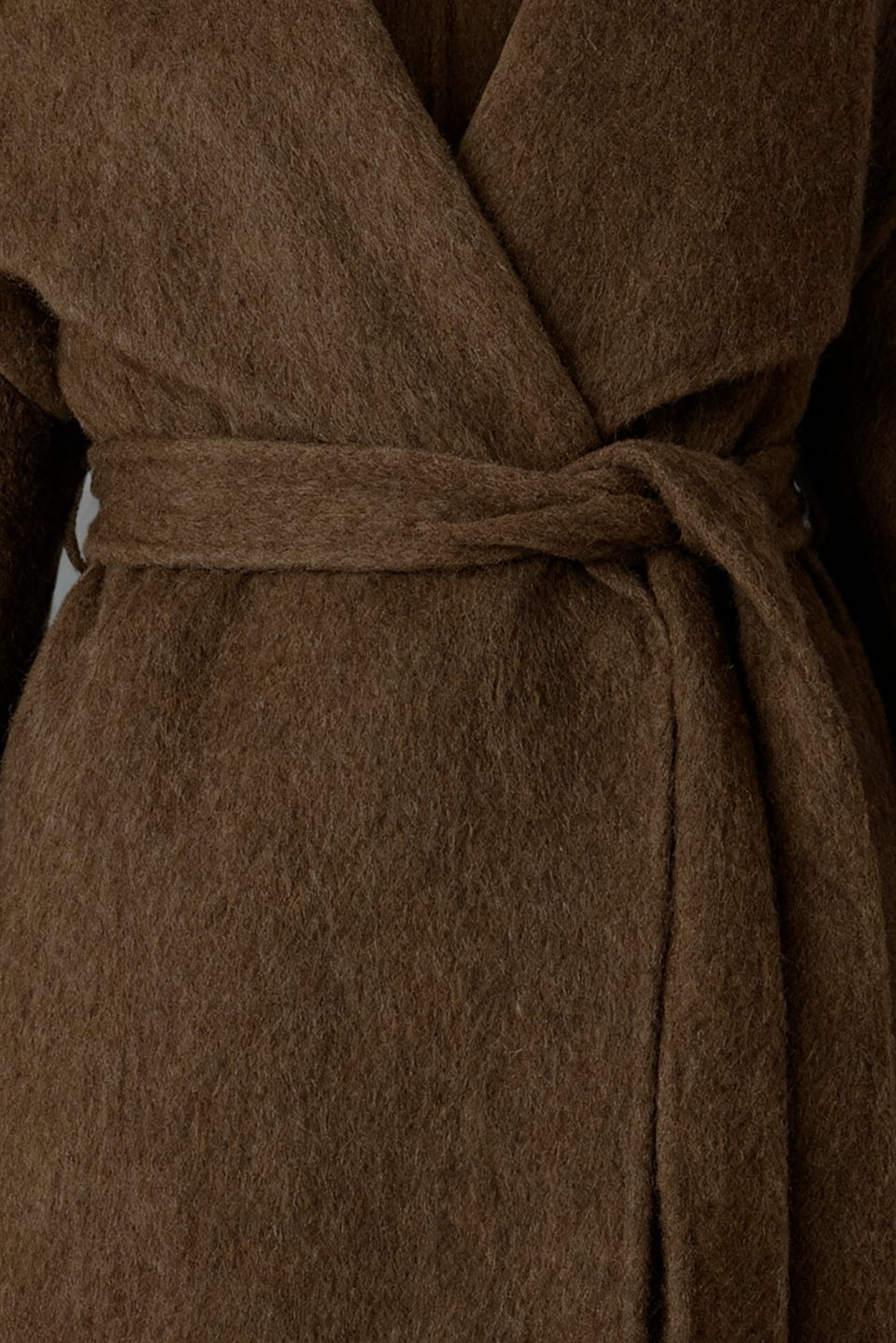 Lange Dames Bruin Jas Voor Winter