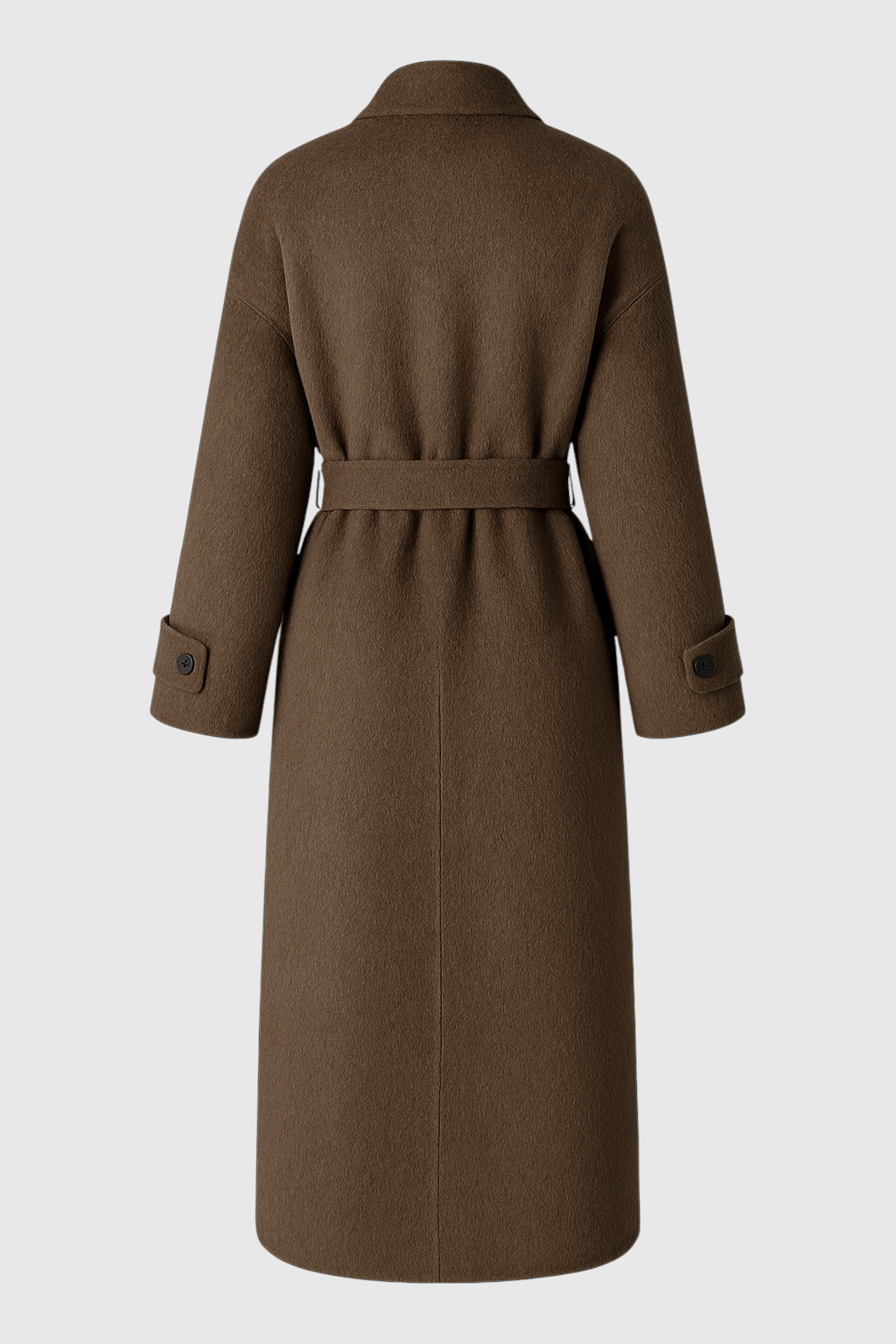 Lange Dames Bruin Jas Voor Winter