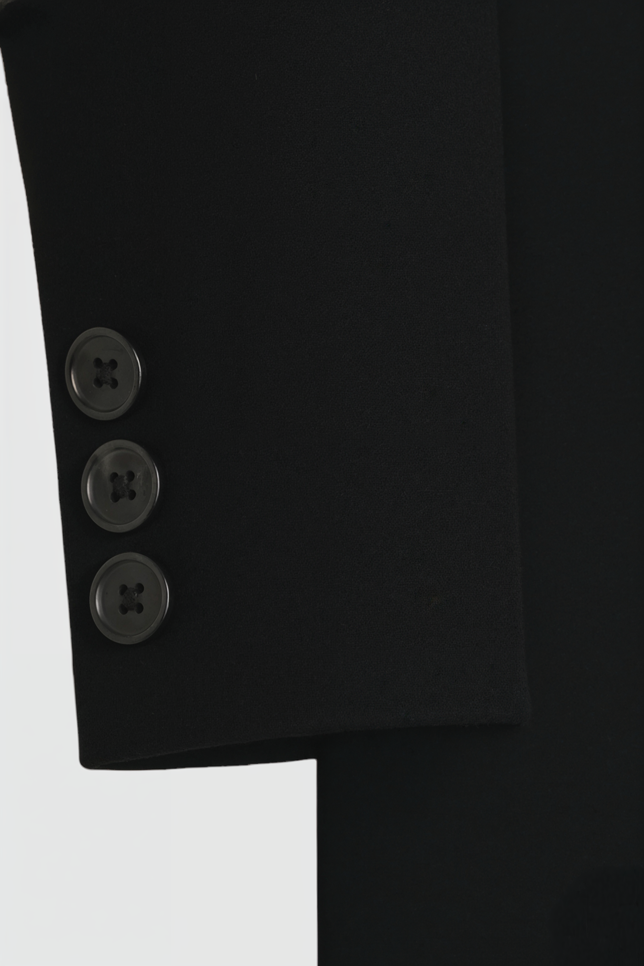 Lange Zwarte Wollen Winterjas voor Dames