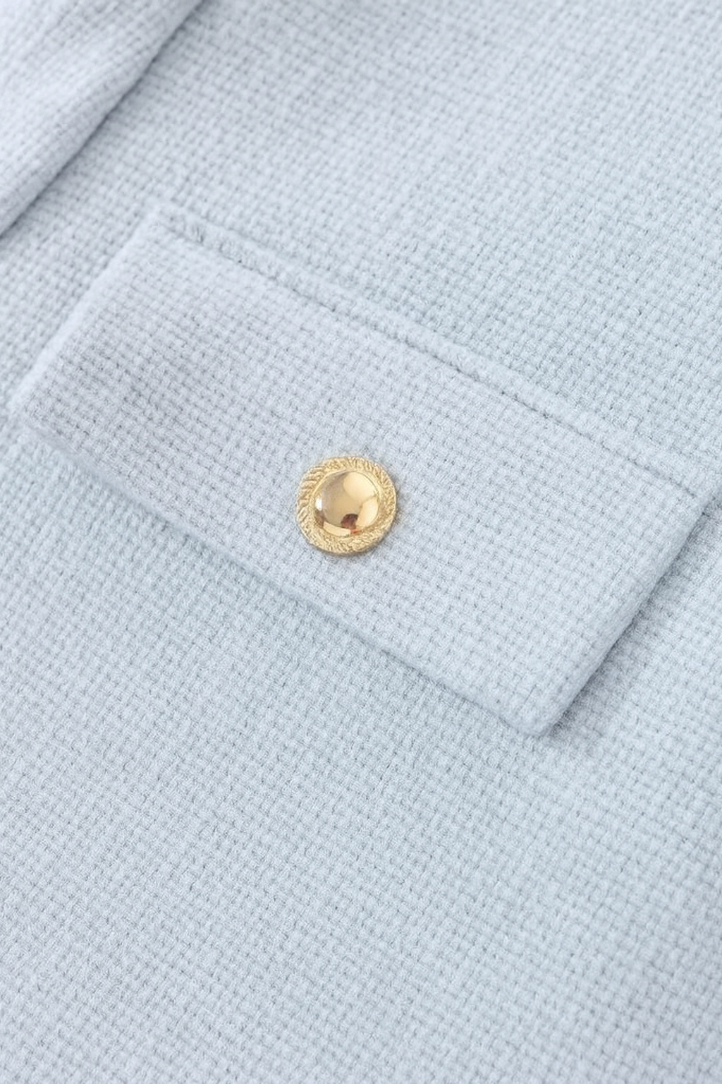 Lichtblauw Wintershortjack voor Dames