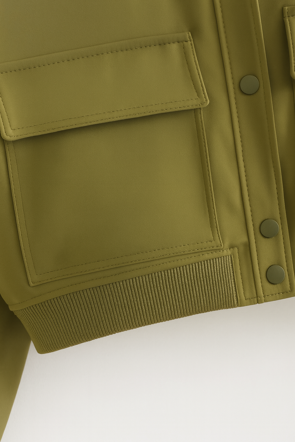 Dames Elegante Bomberjack - Militair groen