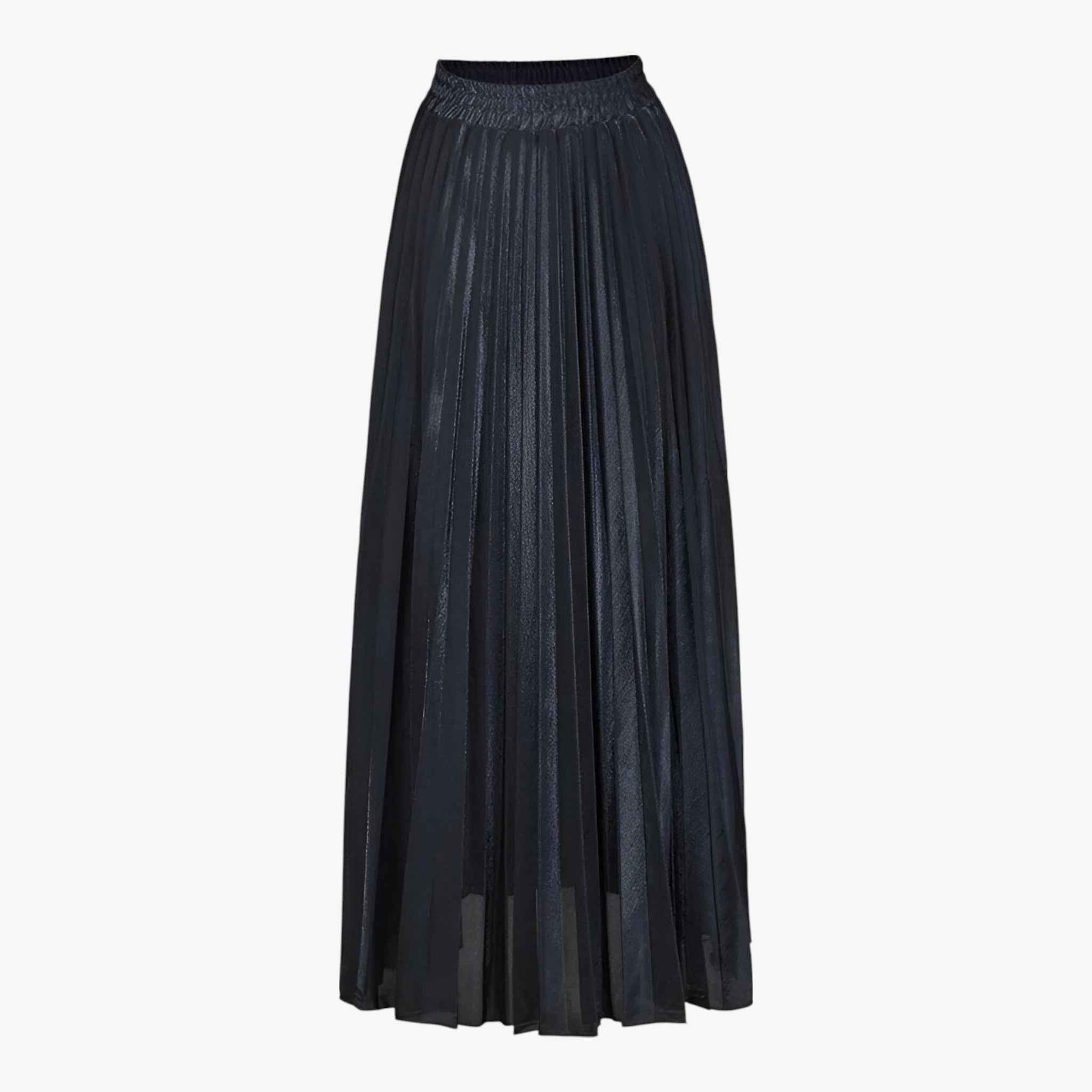 Damesrokken : Vrouwen Plissé Rok Zwart - Elegante Outfit voor Elke Gelegenheid in Zwart van Vanda Liamo