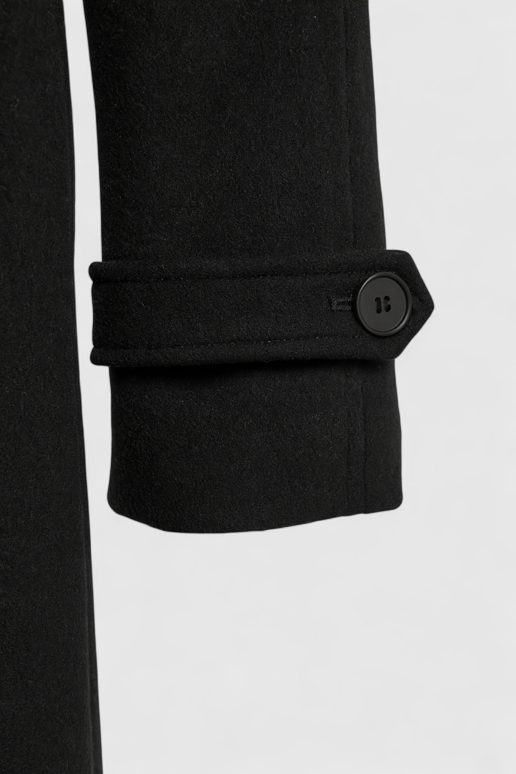 Vrouwen Lange Zwart Jas met Riem