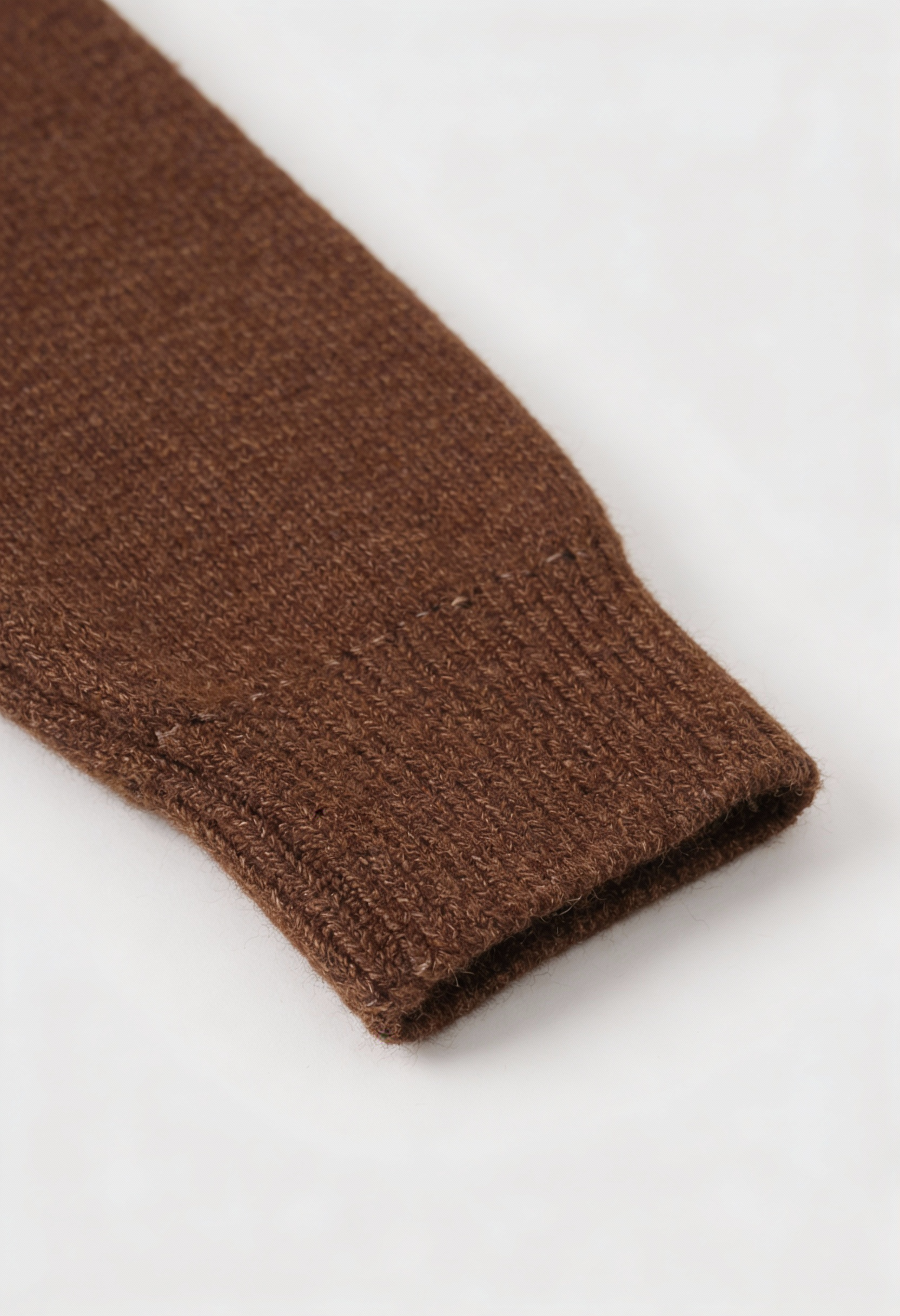 Women's Slim Brown V-Neck Cardigan