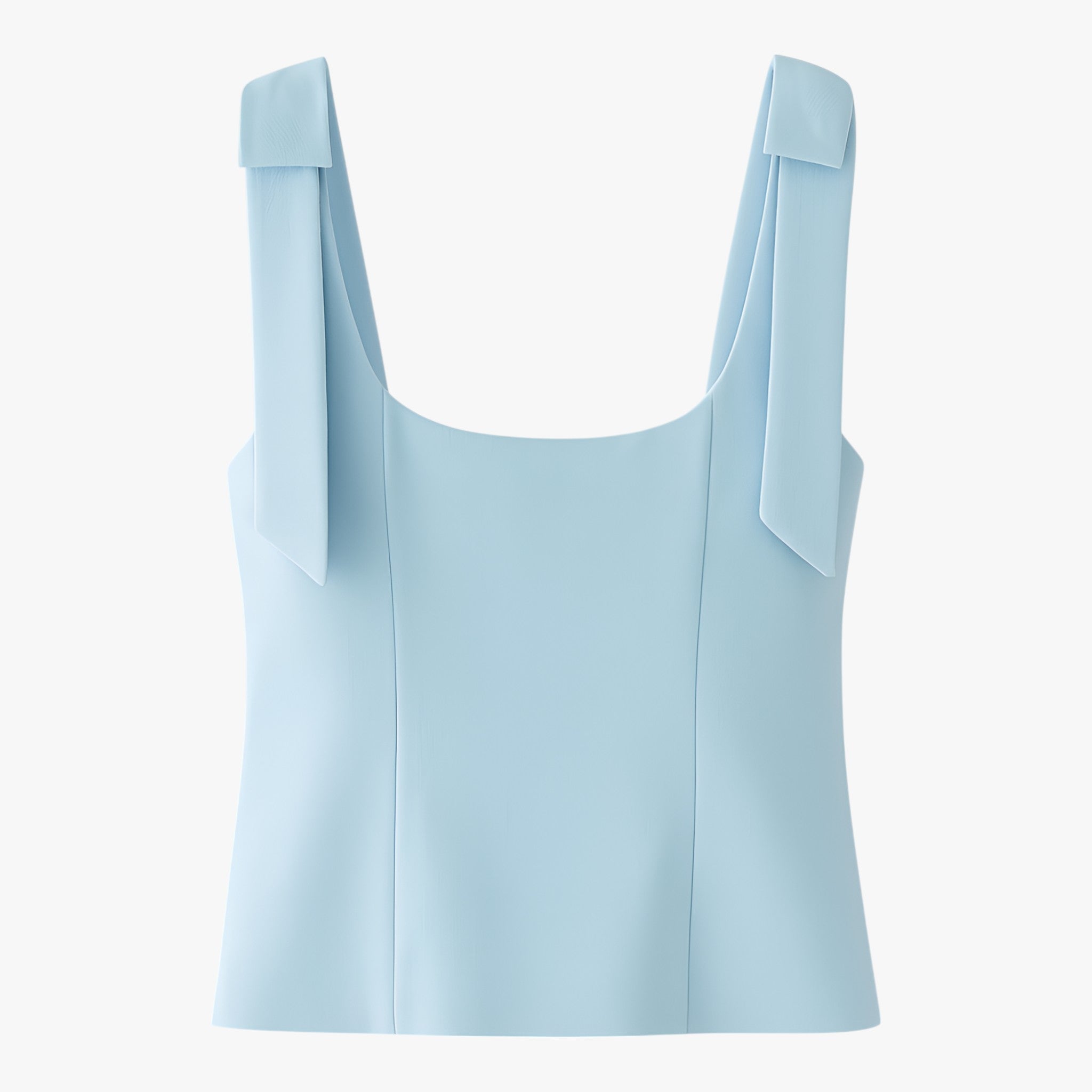 Dames Tops : Amelie vrouwen cami top met strik in blauw - Slanke stijl in van Vanda Liamo