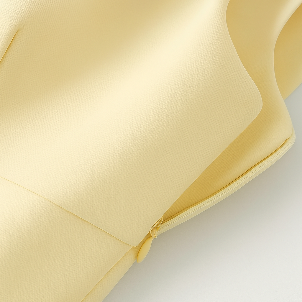 Dames Tops : Amelie Slanke Cami Top Geel met Strik - Ideale Slanke Cami Top Geel voor Elk Seizoen in van Vanda Liamo