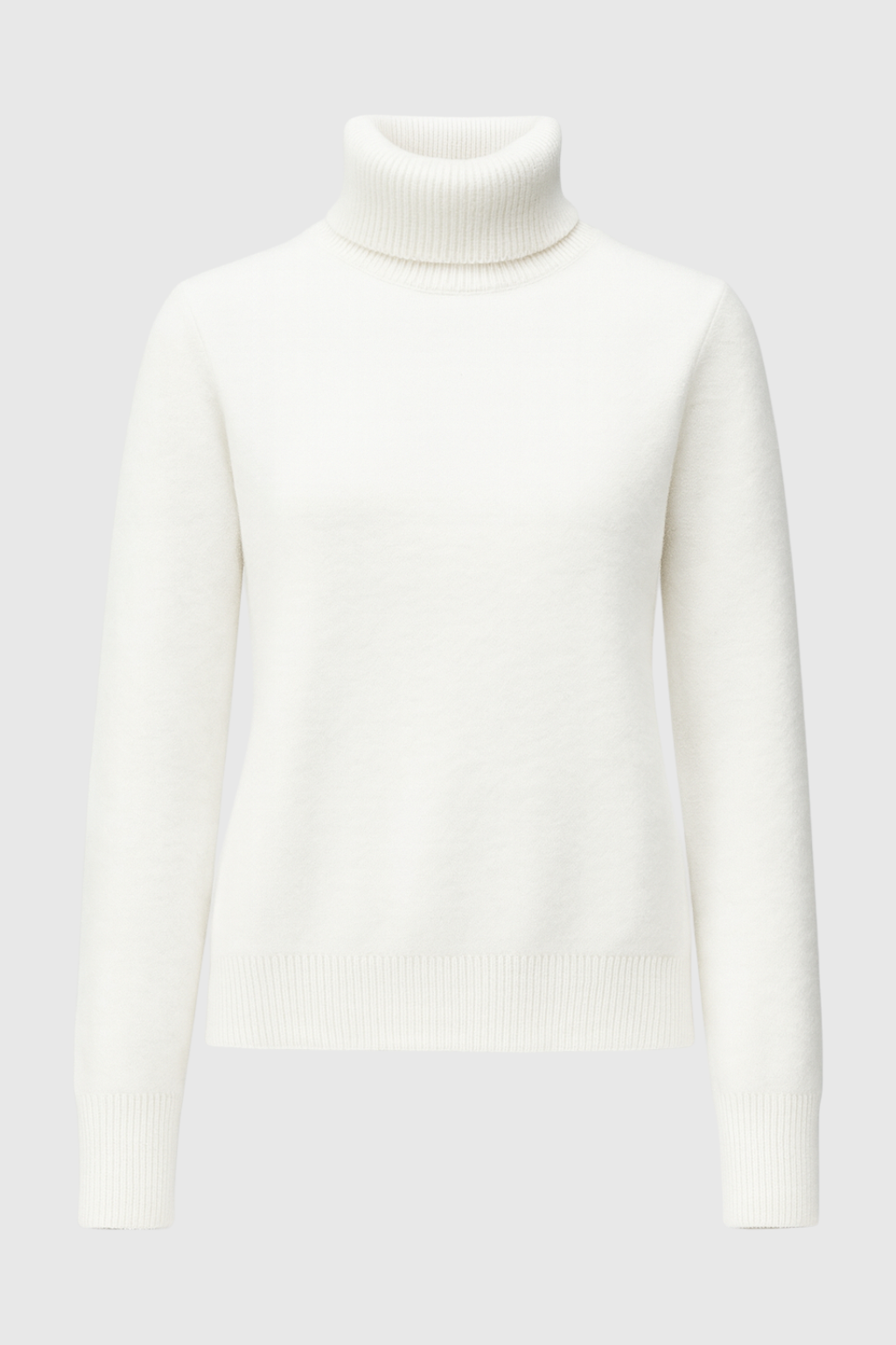 Grijs Fleece Gevoerde Thermische Coltrui