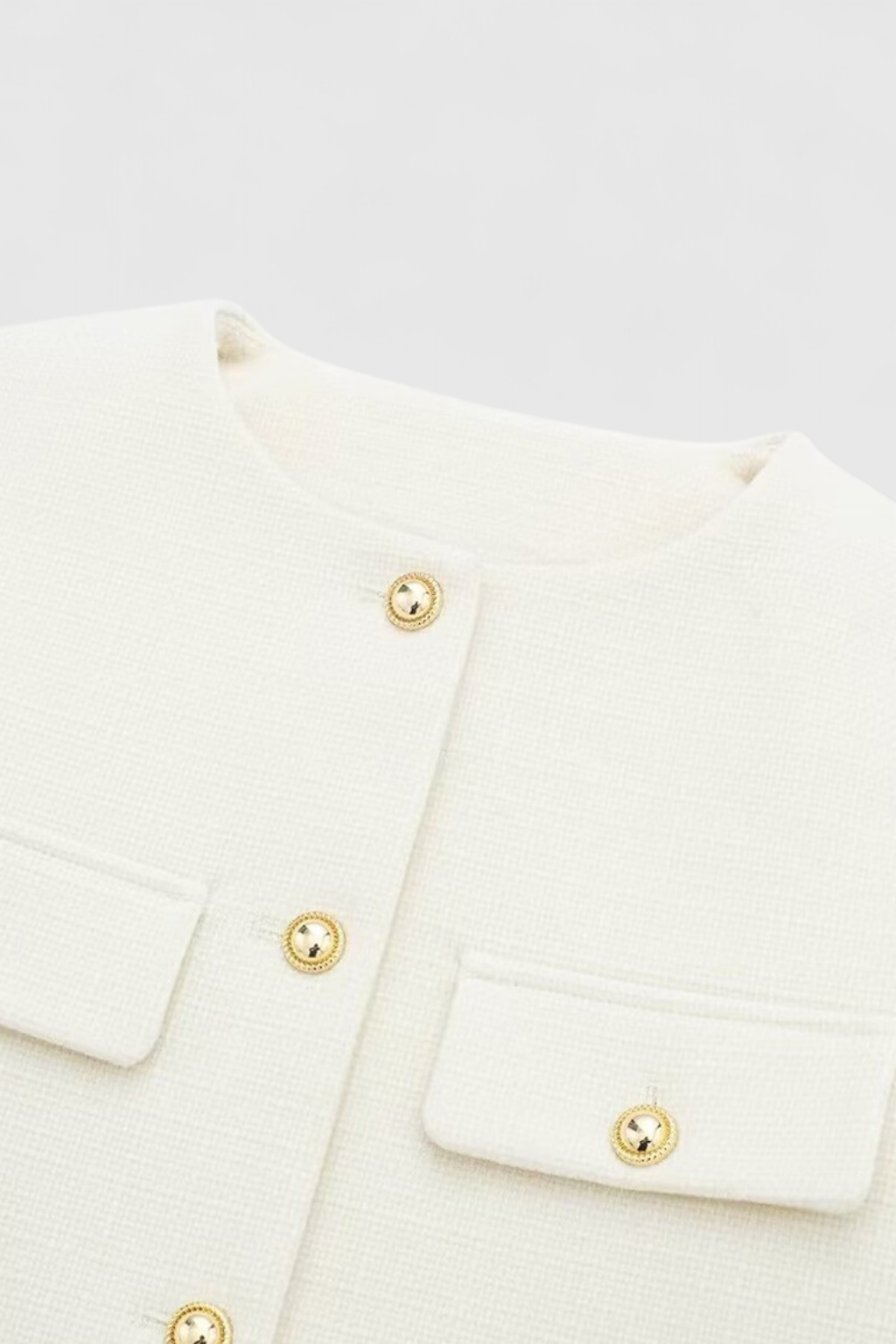 Wit Wintershortjack voor Dames