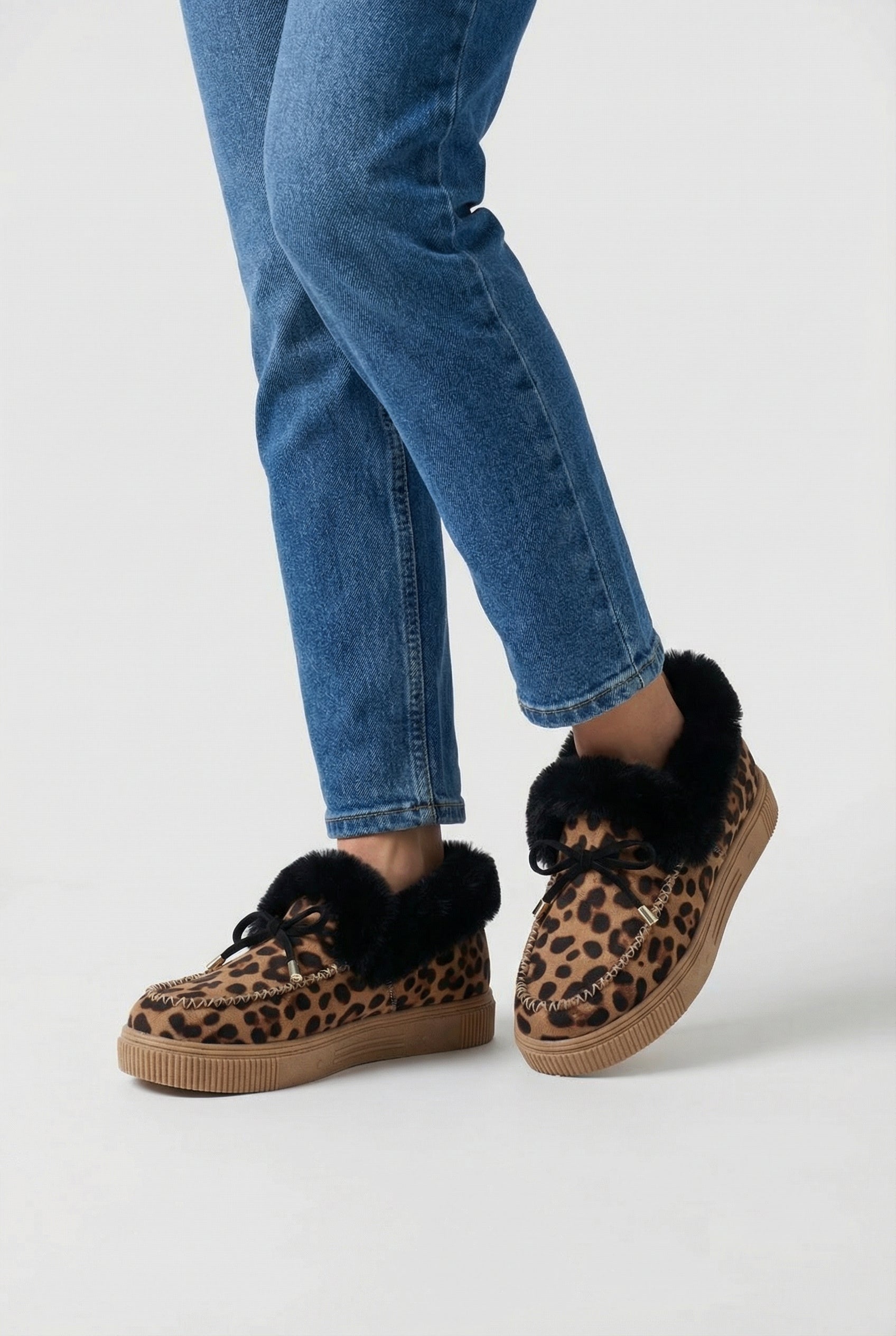 Women’s Snow Boots : Women's Leopard Print Winter Boots in van Vanda Liamo
