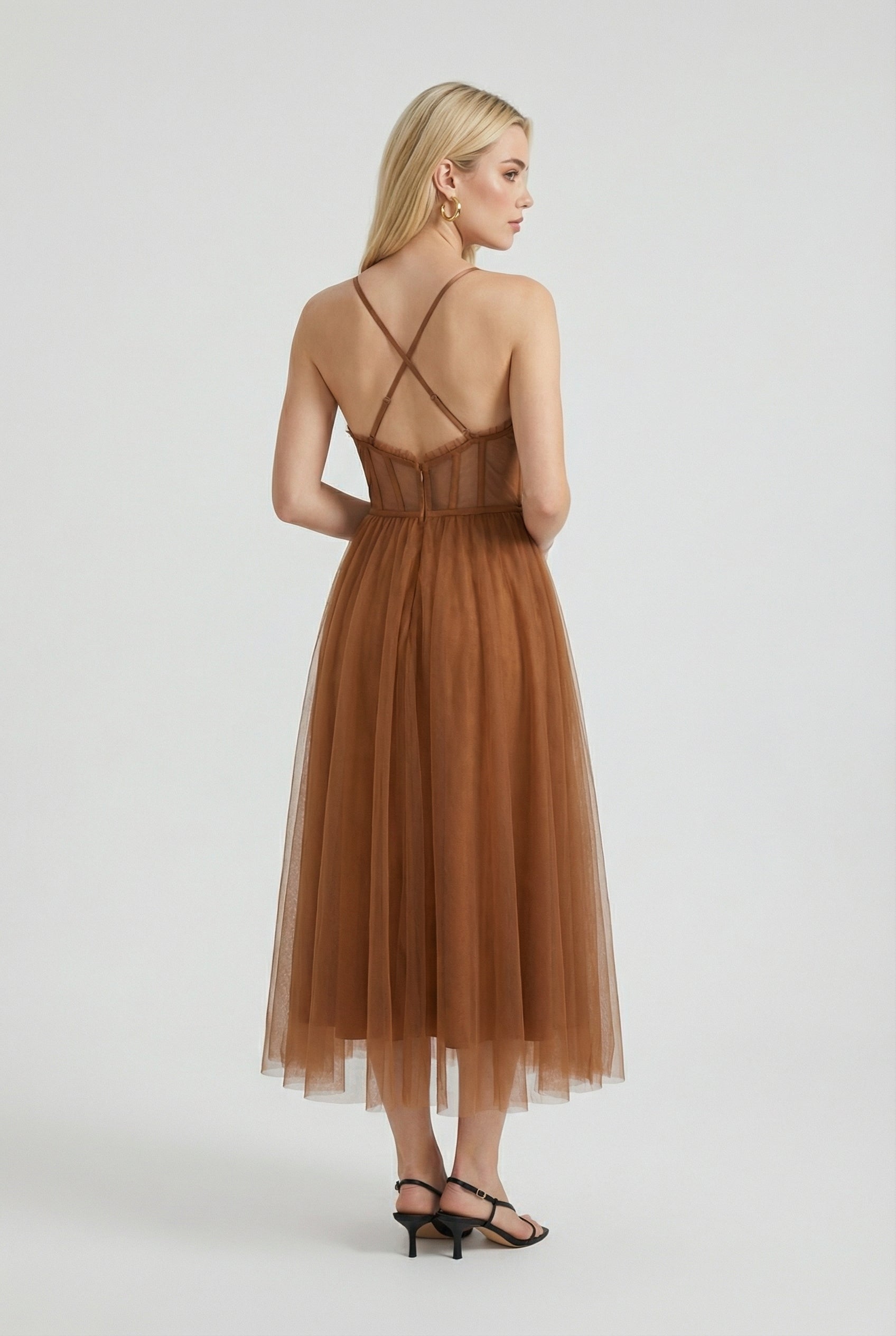 Women’s Brown Midi Dress