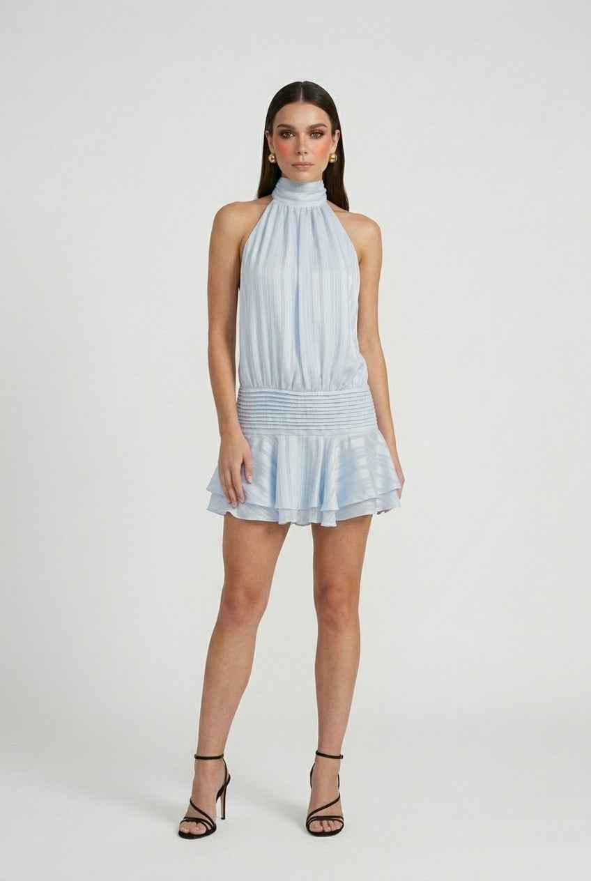 Women’s Chic Blue Mini Summer Dress – Flattering Fit for Effortless Day Looks