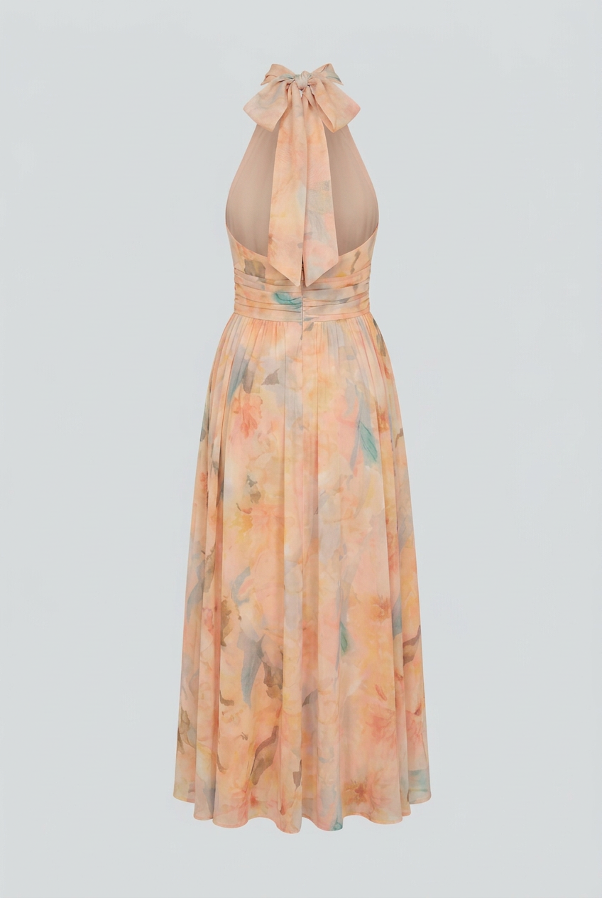 Women's Halterneck Maxi Dress for Summer