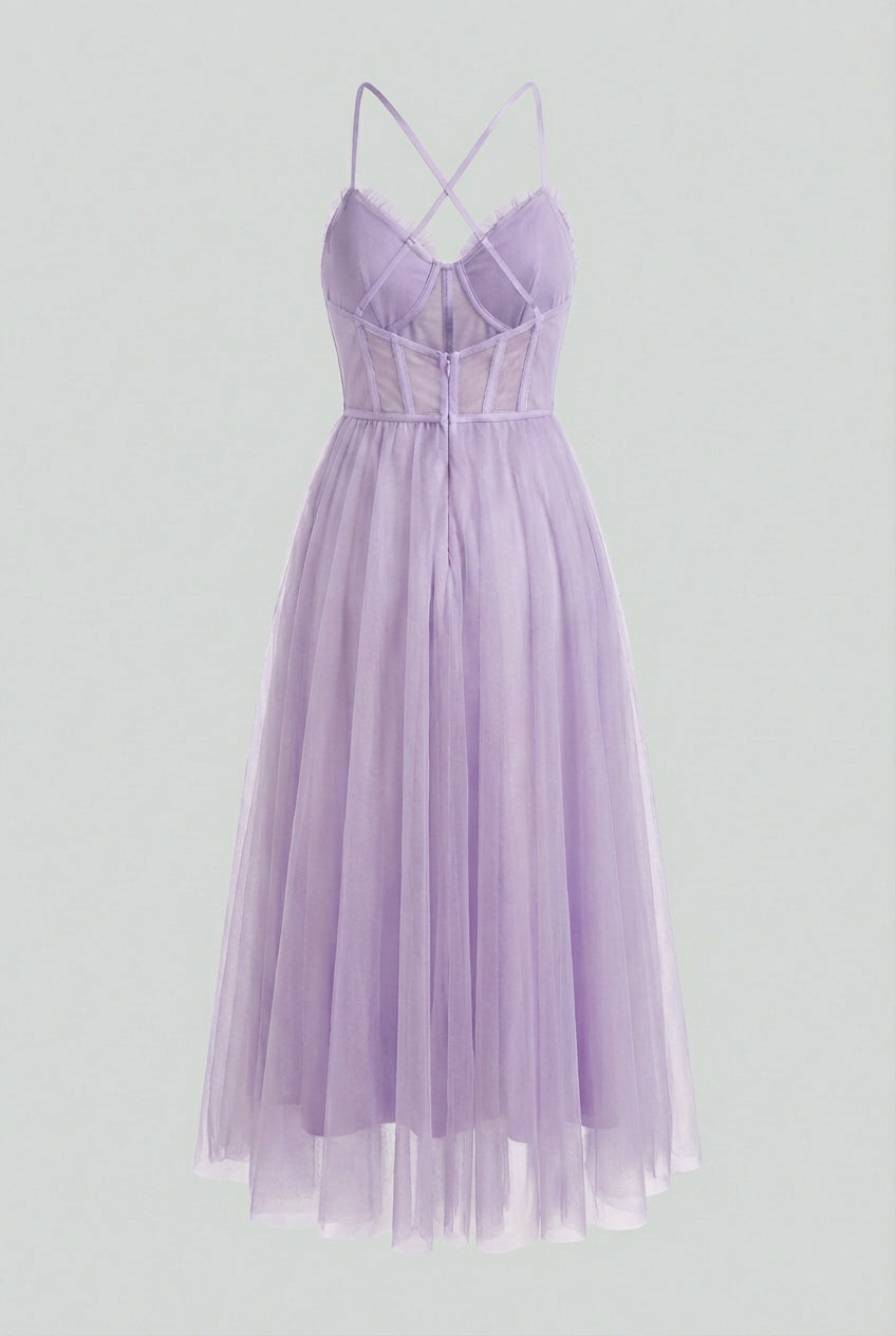Women’s Purple Midi Dress