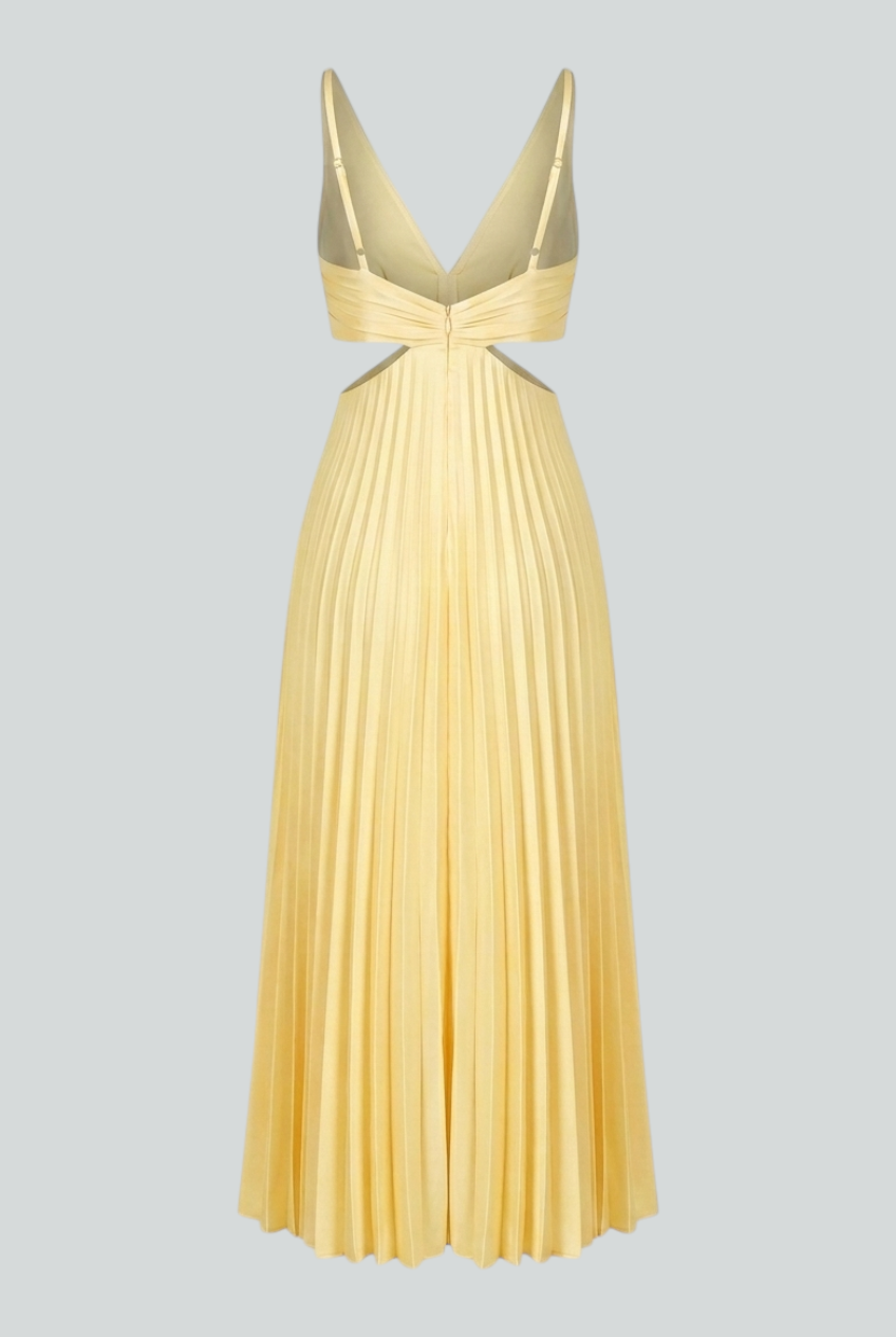 Women’s Sunlit Pleated Dress – Flowing Elegance for Warm Days