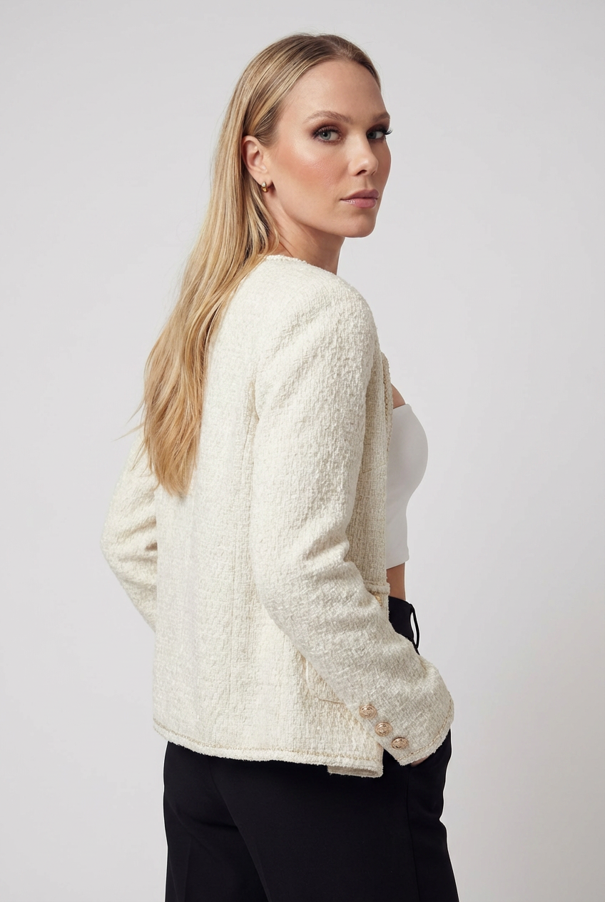 Cardigan : Women's Vintage Knit Cardigan Sweater - Soft Cotton Blend, Button-Front in van Vanda Liamo