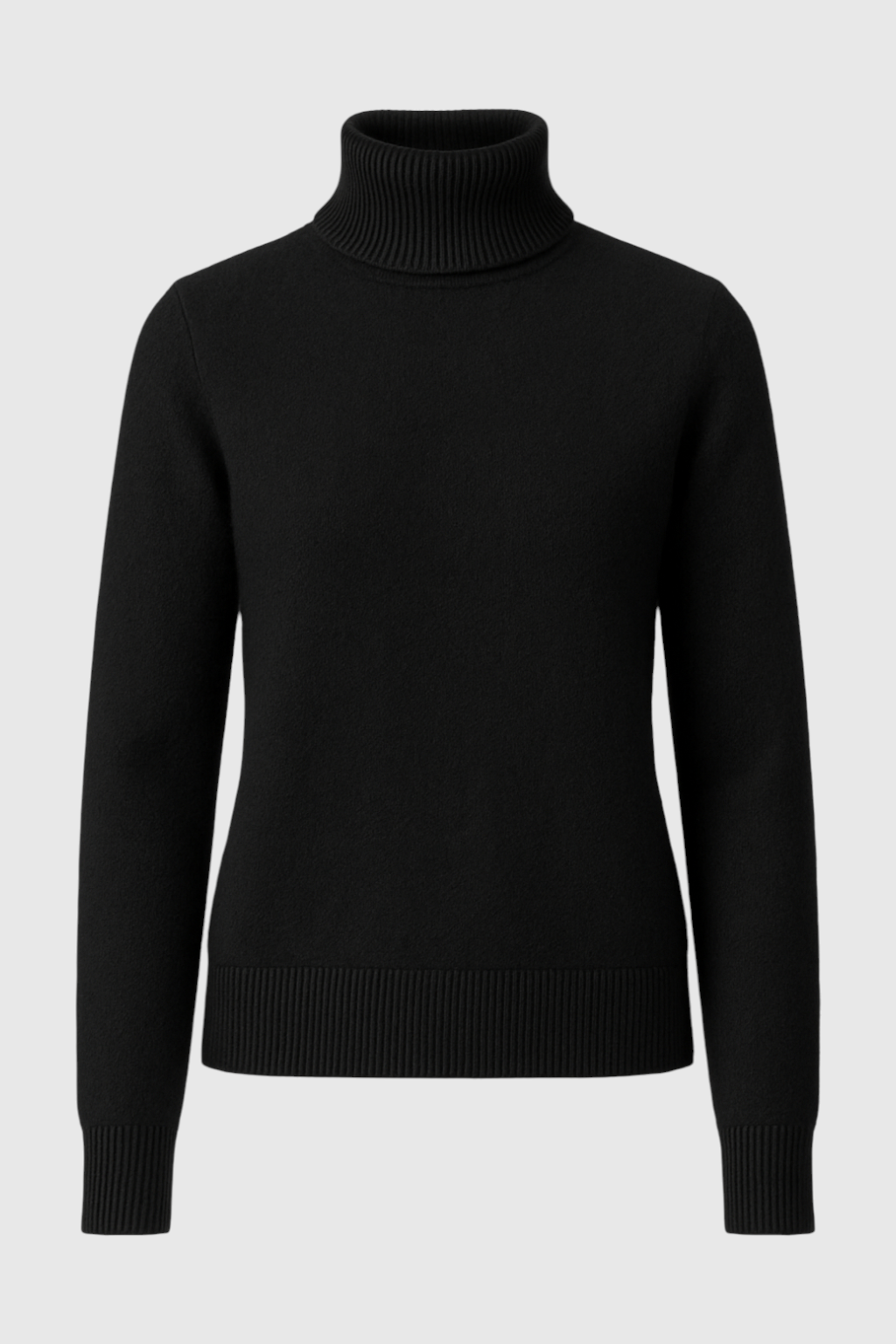 Zwart Fleece Gevoerde Thermische Coltrui