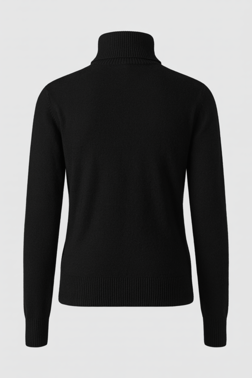 Zwart Fleece Gevoerde Thermische Coltrui