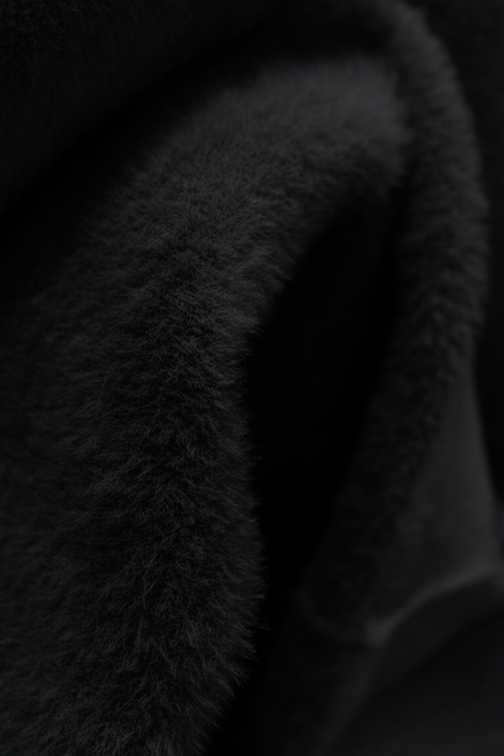 Zwart Fleece Gevoerde Thermische Coltrui