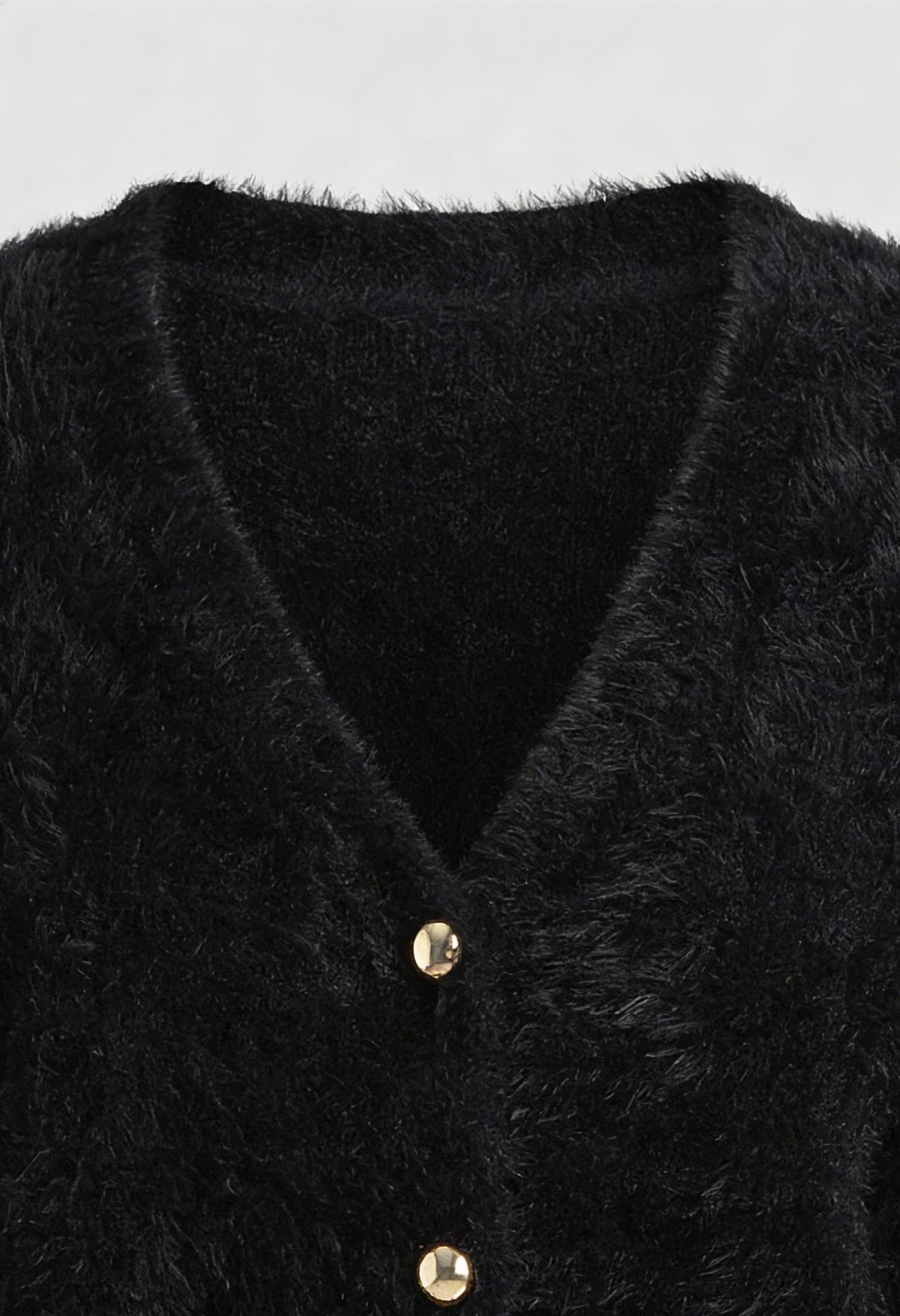 Women's Black V-Neck Cardigan