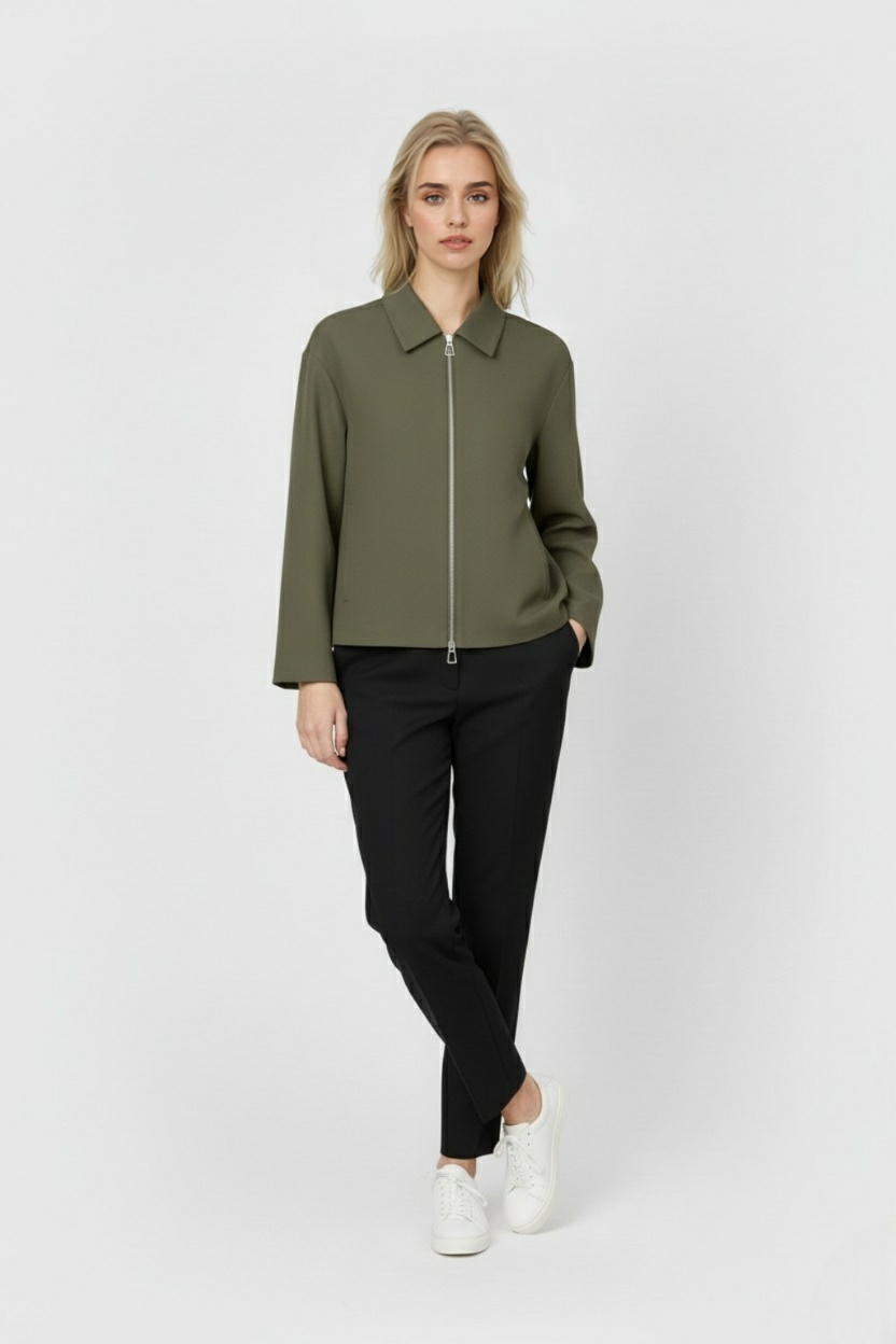 Dames Casual Bomberjack - Legergroen