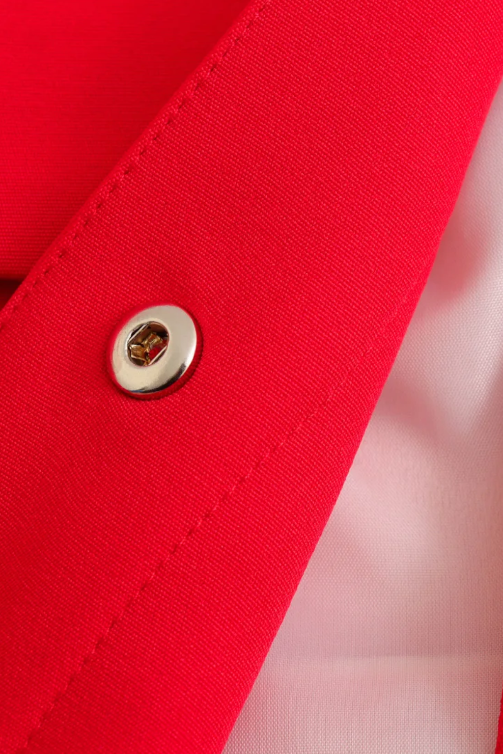 Dames Bijgesneden Knopjack - Rood
