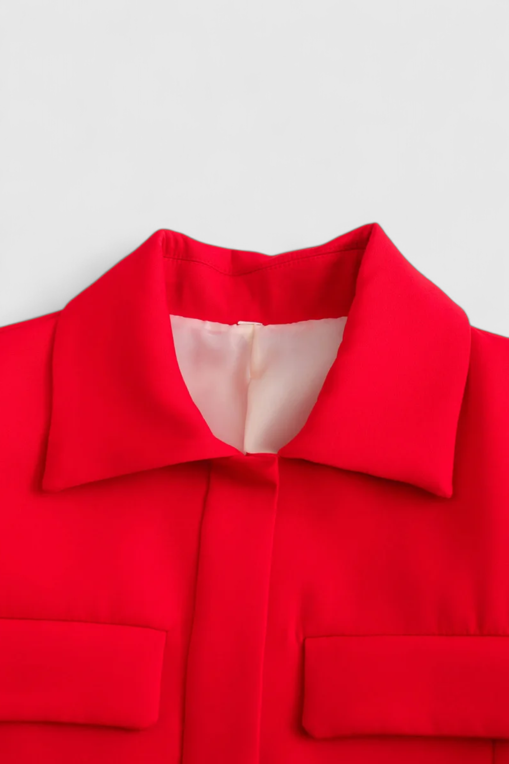 Dames Bijgesneden Knopjack - Rood