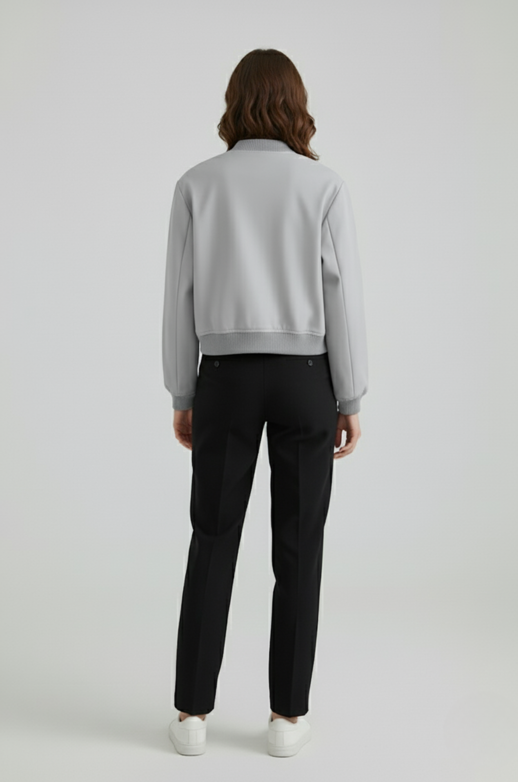 Dames Elegante Bomberjack - Grijs