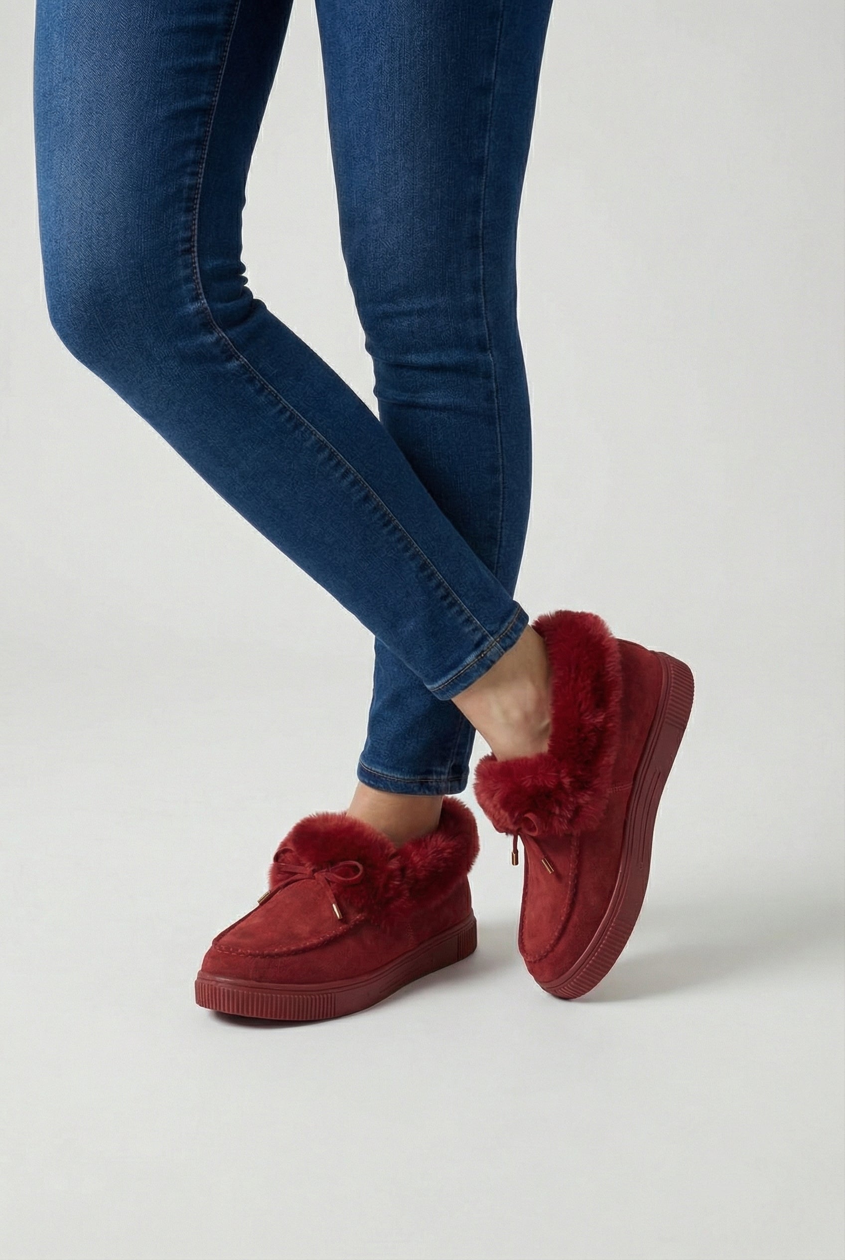 Burgundy Winter Boots for Women