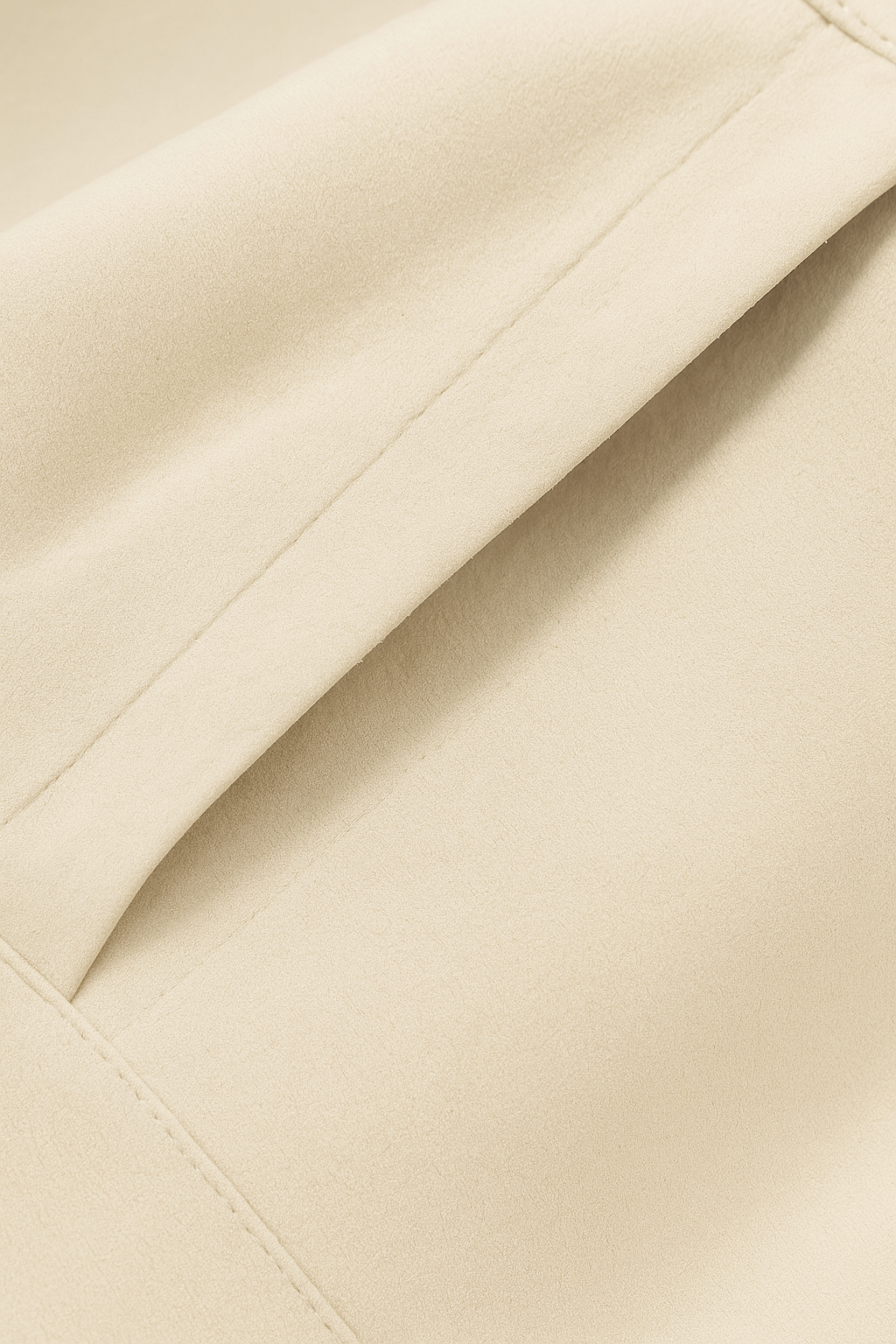 Dames Elegante Ronde Hals Jasje - Beige