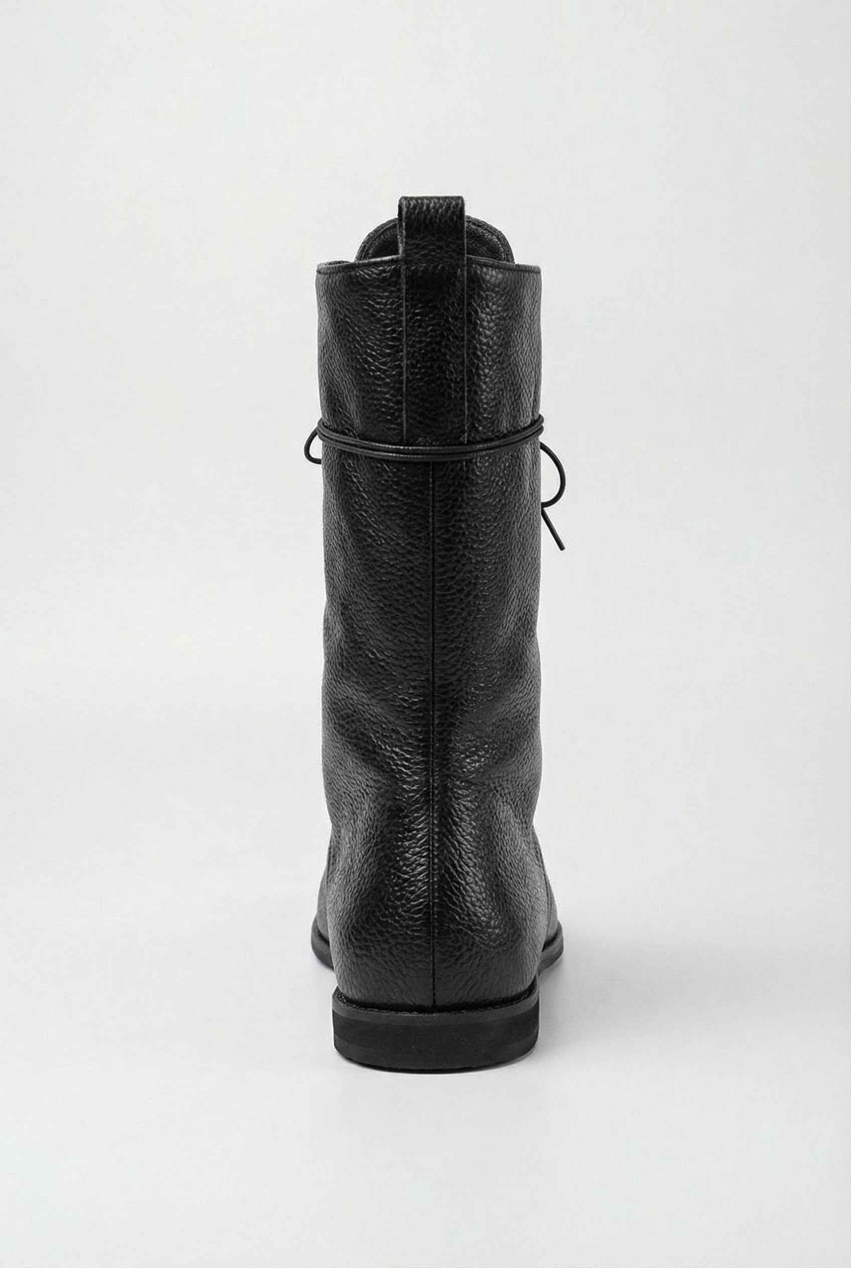 Classic Black Lace-Up Boots for Women