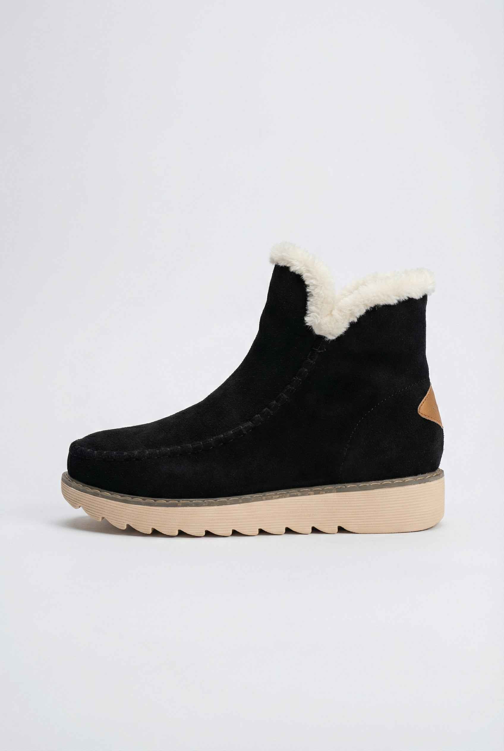 Classic Black Stylish Weather-Proof Ankle Boots