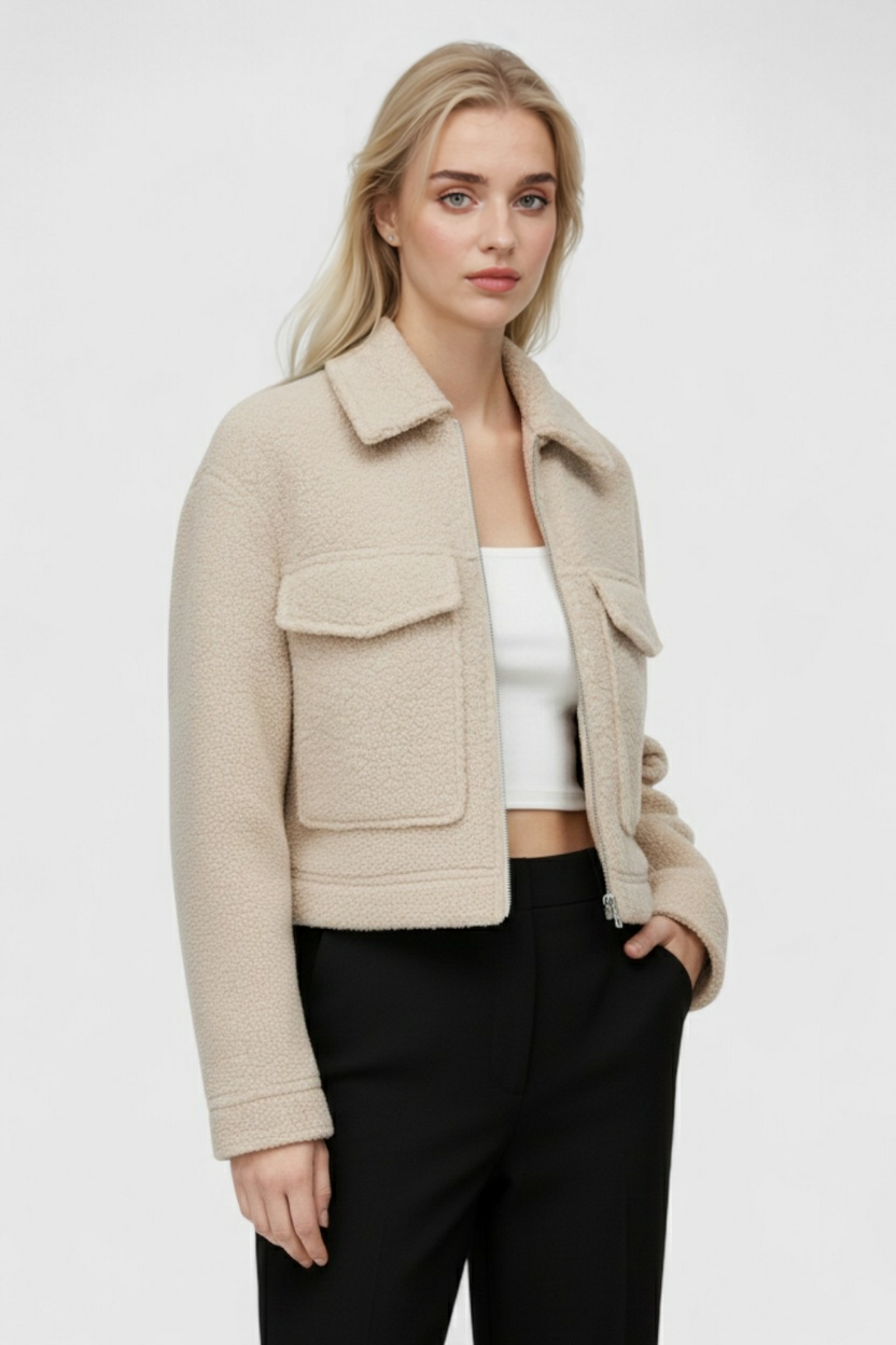 Dames Beige Ritsjack